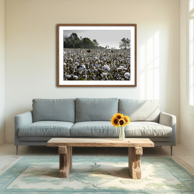 AUTO-MOCKUP ROOM | Alabama Cotton Field Wall Art