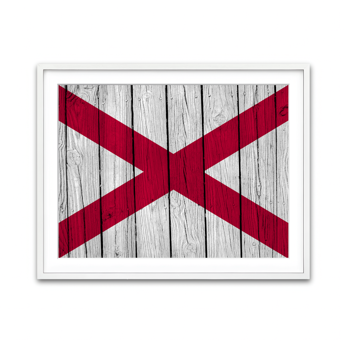 Framed Print 4x3 White