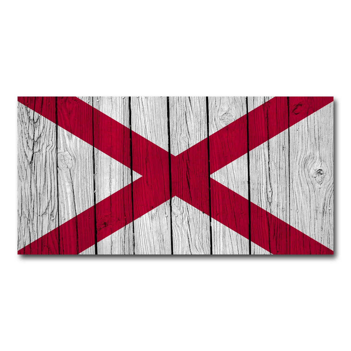 AUTO-MOCKUP WHITE | Alabama State Flag | 1 Piece | Gallery Wrap Canvas | group=2x1