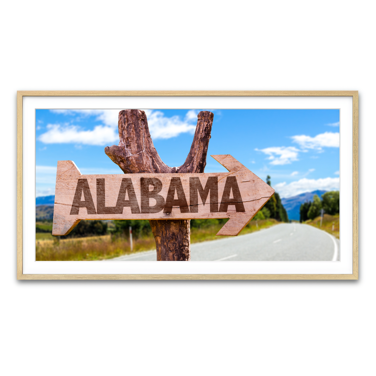 Framed Print 2x1 Natural