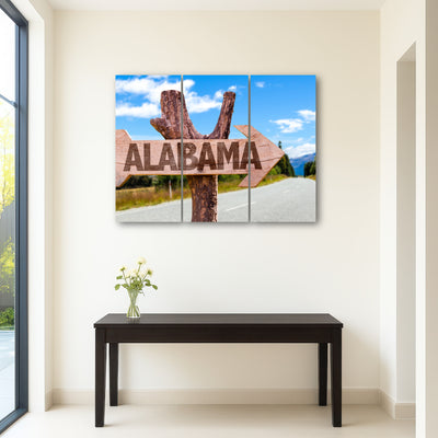 AUTO-MOCKUP ROOM | Alabama wooden sign