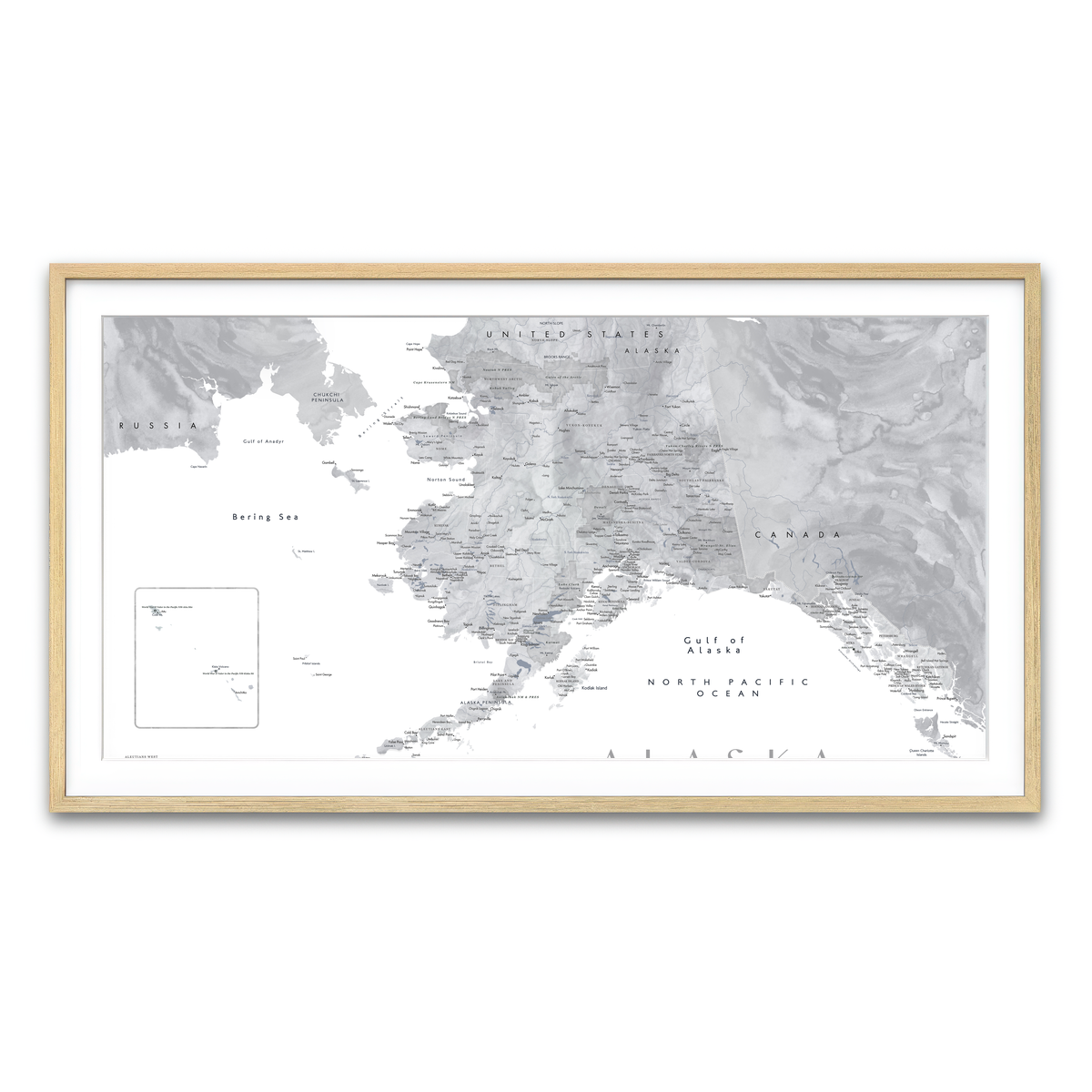 Framed Print 2x1 Natural