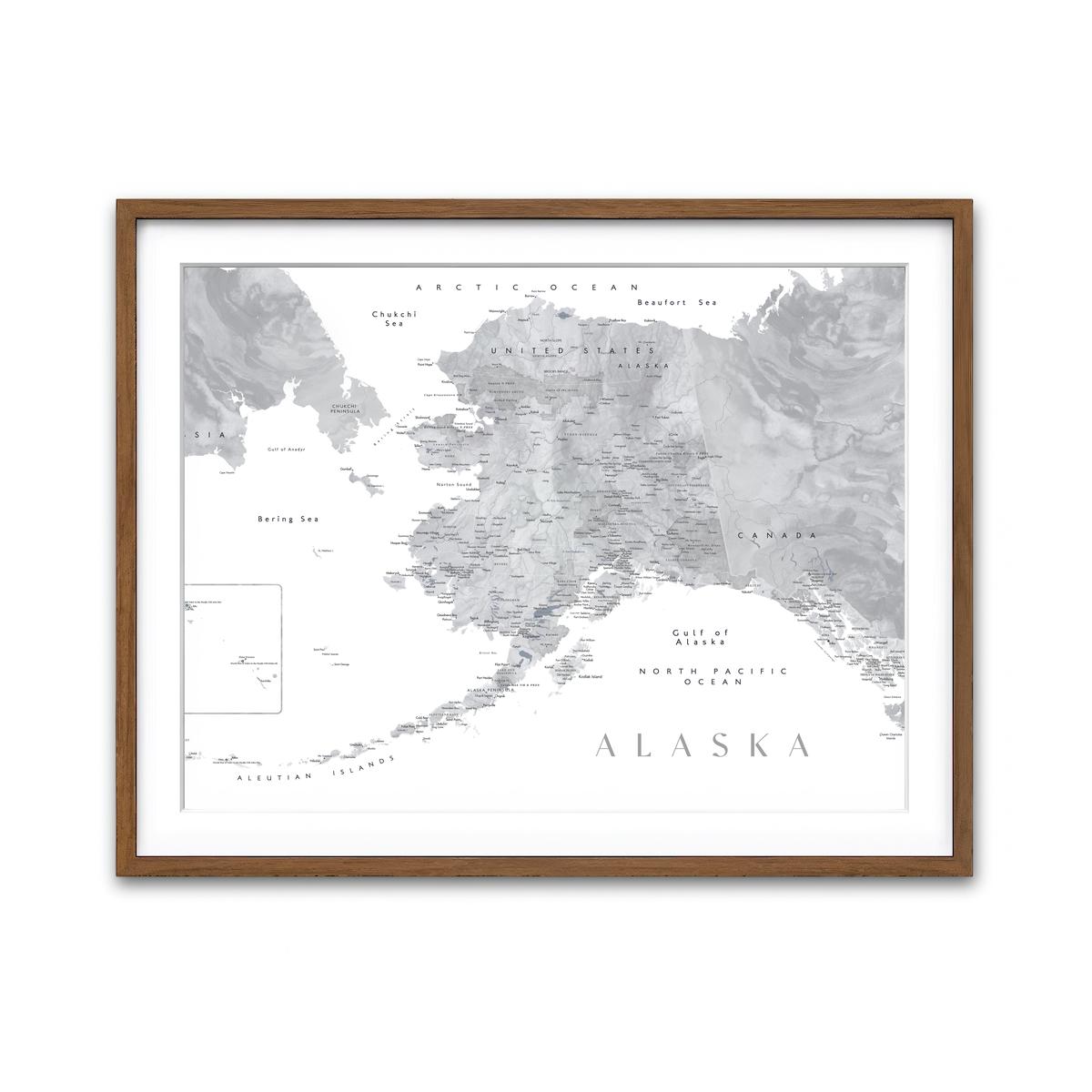 Framed Print 4x3 Walnut