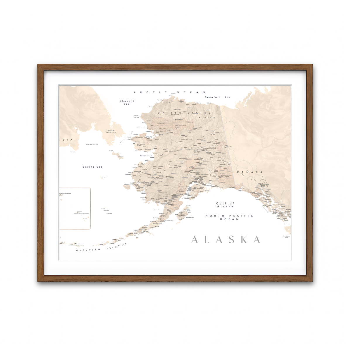 Framed Print 4x3 Walnut