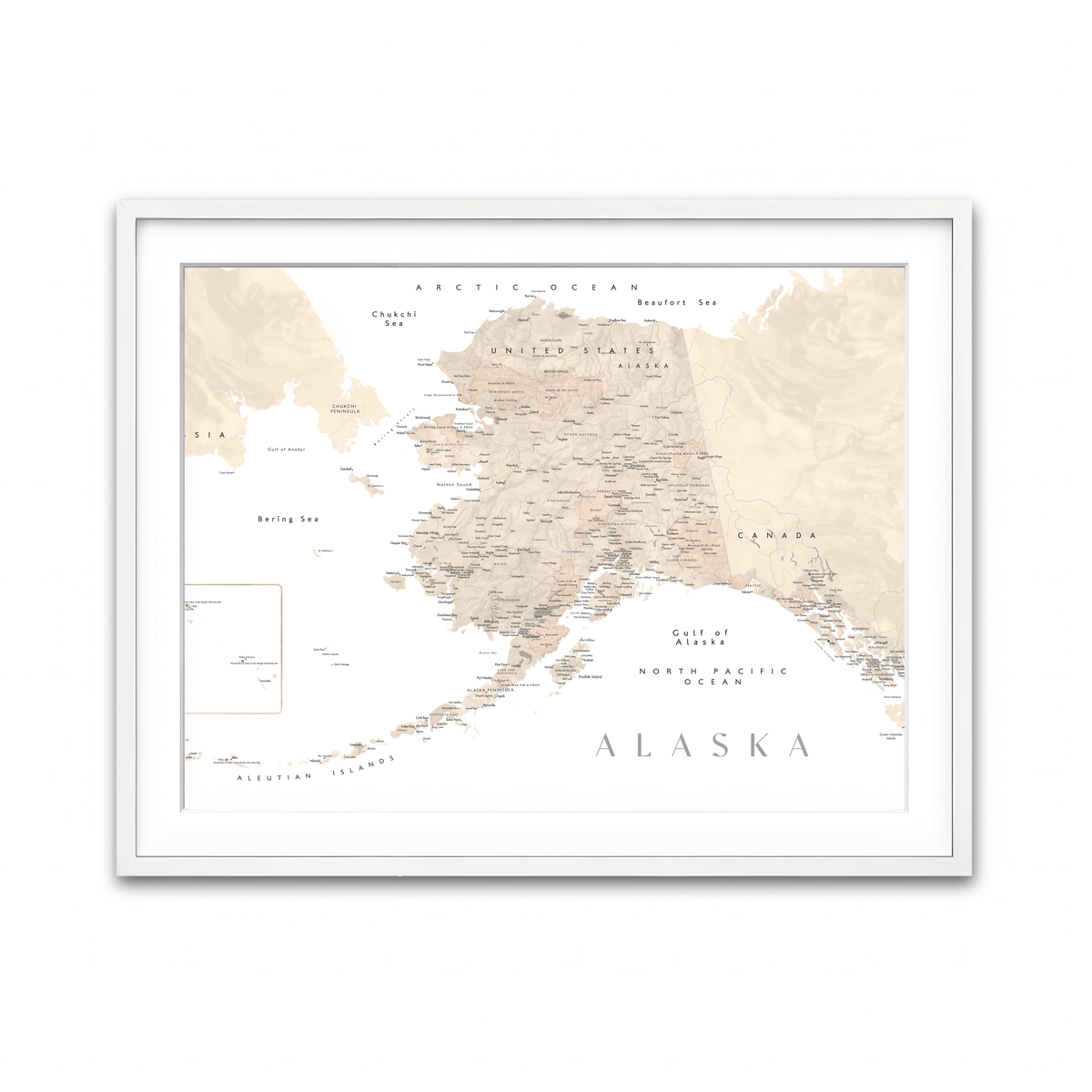 Framed Print 4x3 White