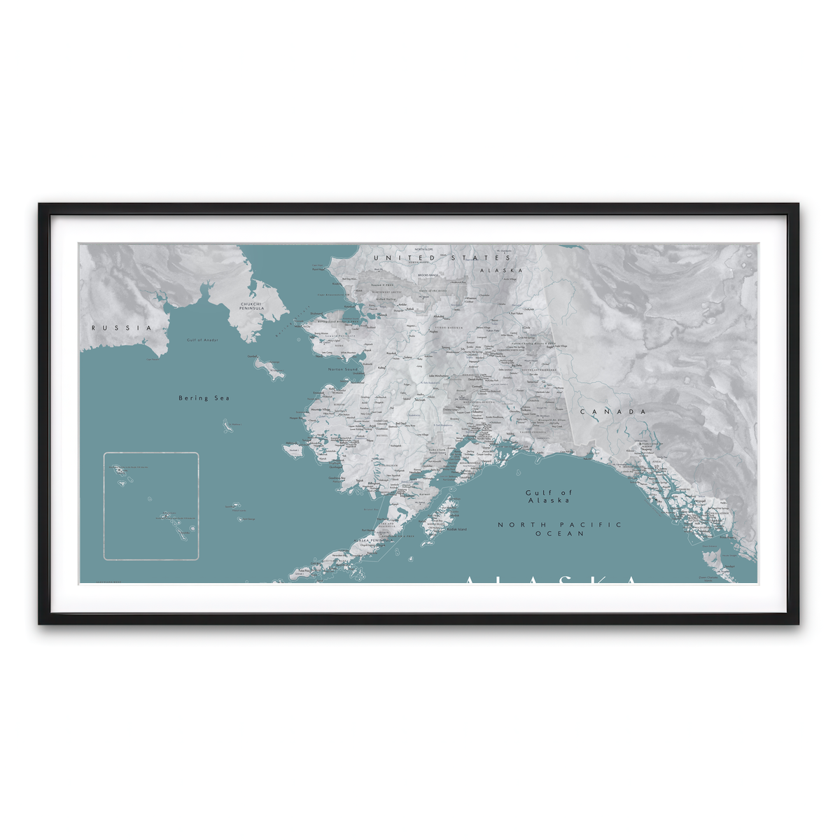 Framed Print 2x1 Black