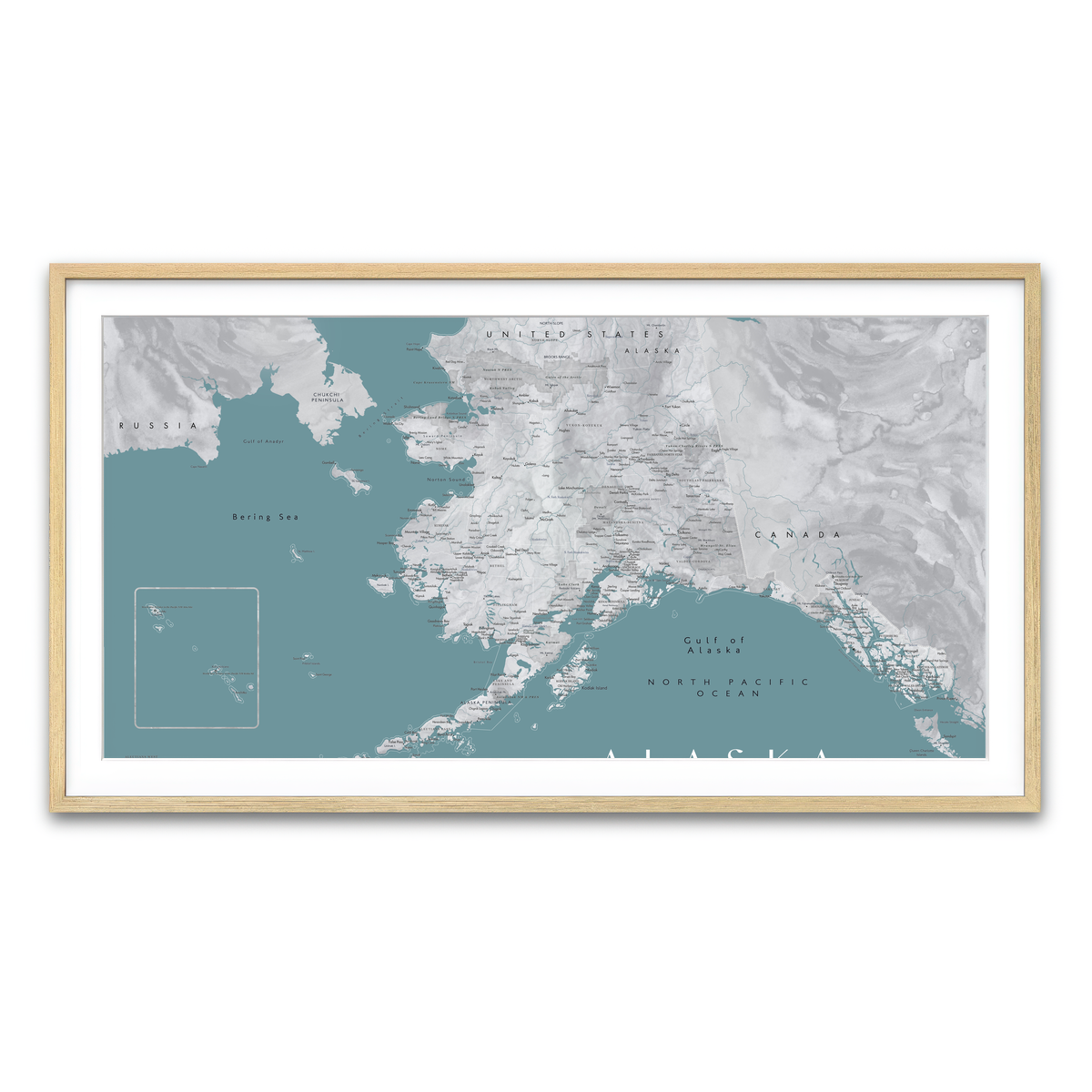 Framed Print 2x1 Natural