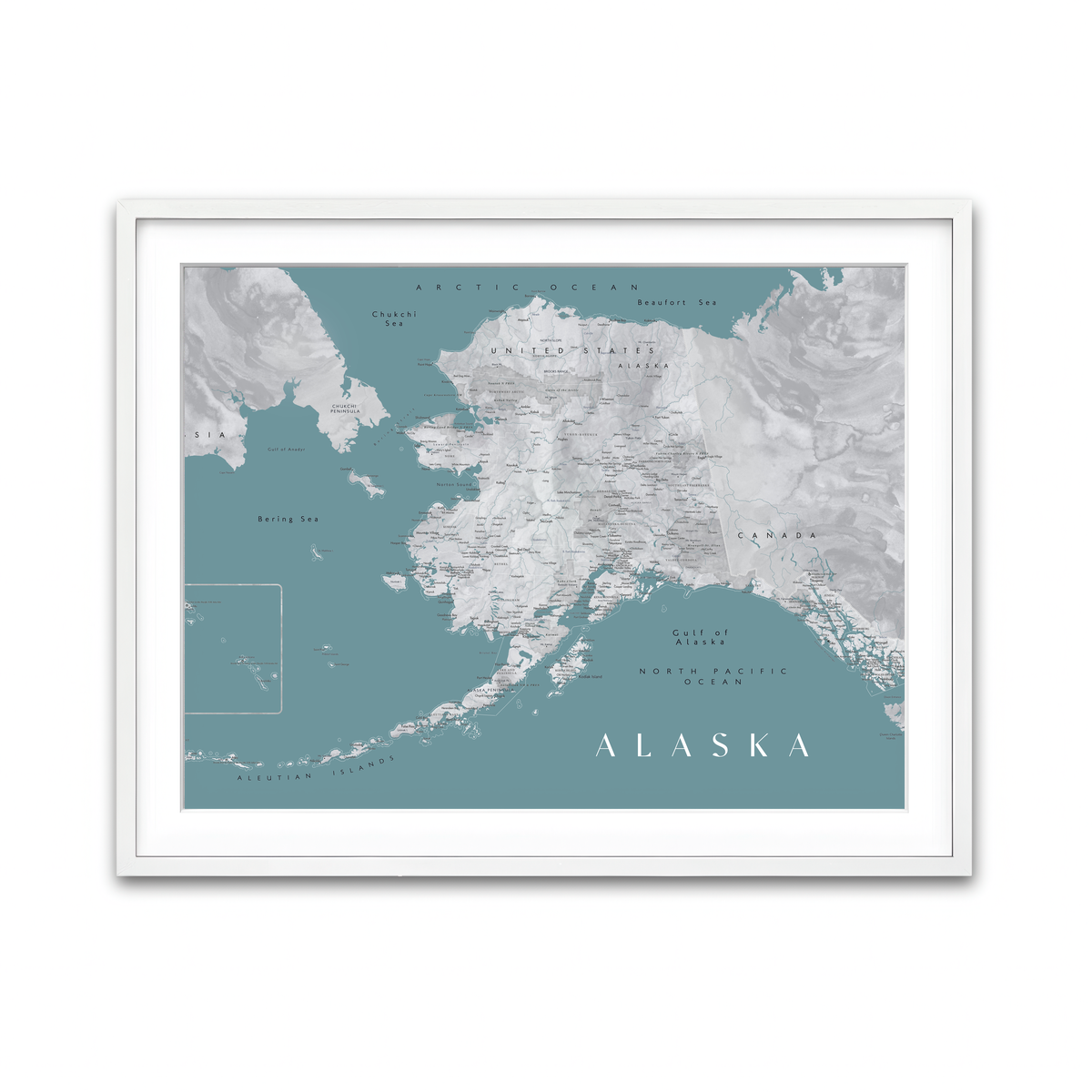 Framed Print 4x3 White