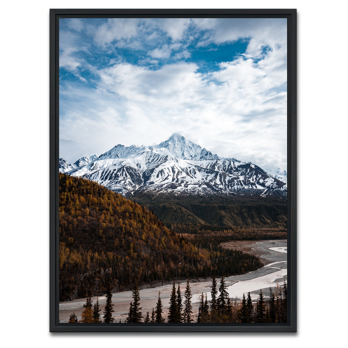 AUTO-MOCKUP WHITE | Alaskan Autumn | 1 Piece | Black Framed Canvas | group=3x4