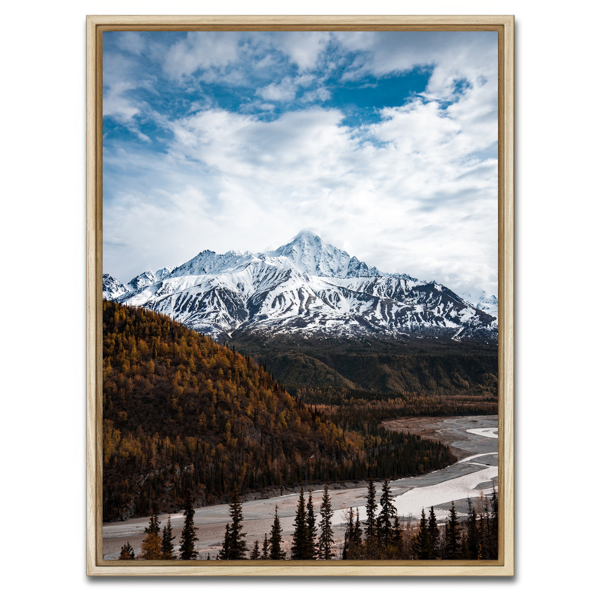 AUTO-MOCKUP WHITE | Alaskan Autumn | 1 Piece | Natural Framed Canvas | group=3x4