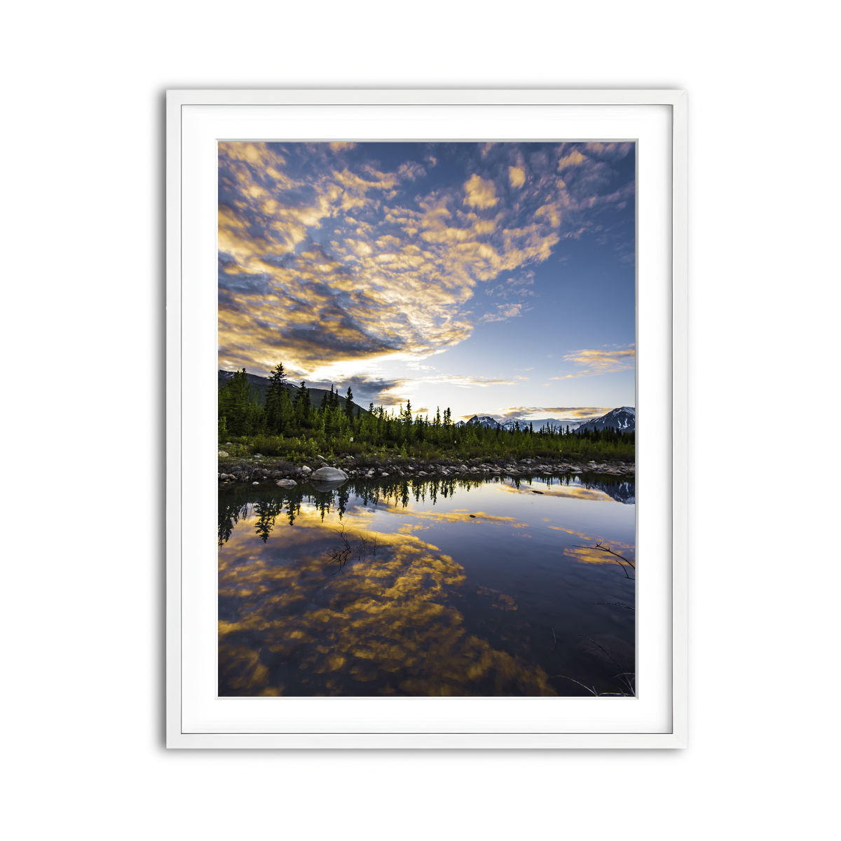 Framed Print 3x4 White