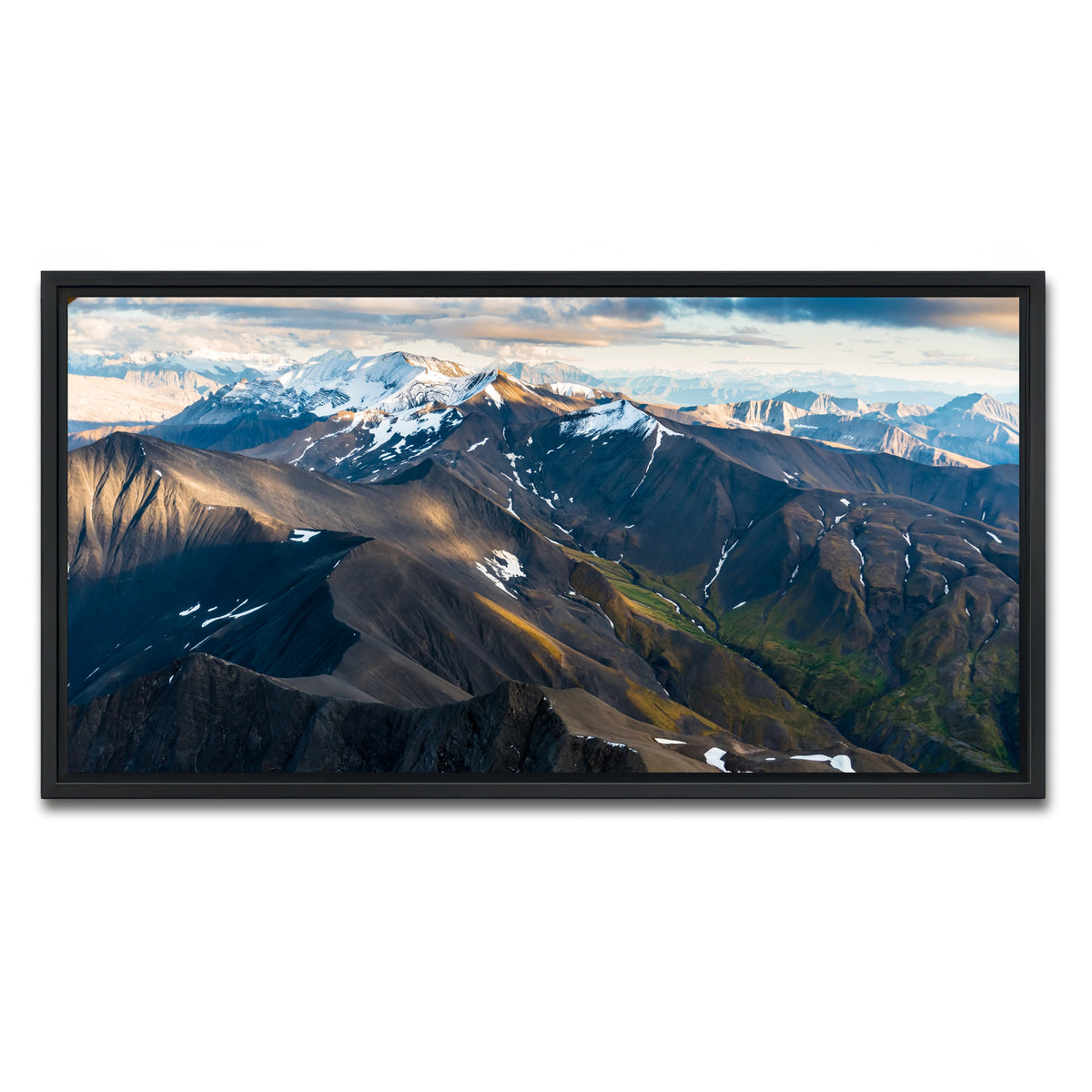 AUTO-MOCKUP WHITE | Alaskan Landscape | 1 Piece | Black Framed Canvas | group=2x1