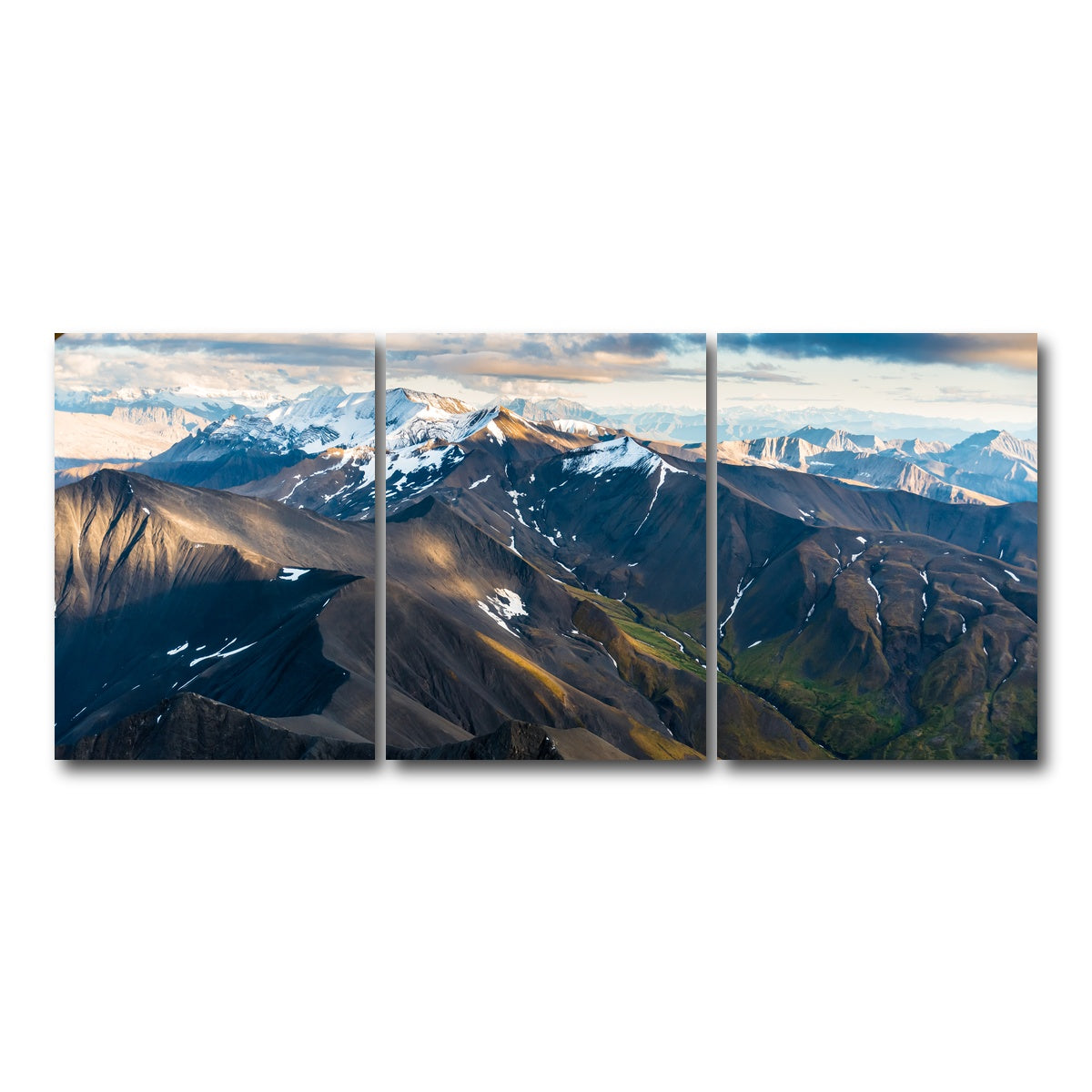 AUTO-MOCKUP WHITE | Alaskan Landscape | 3 Piece | Gallery Wrap Canvas | group=18x24