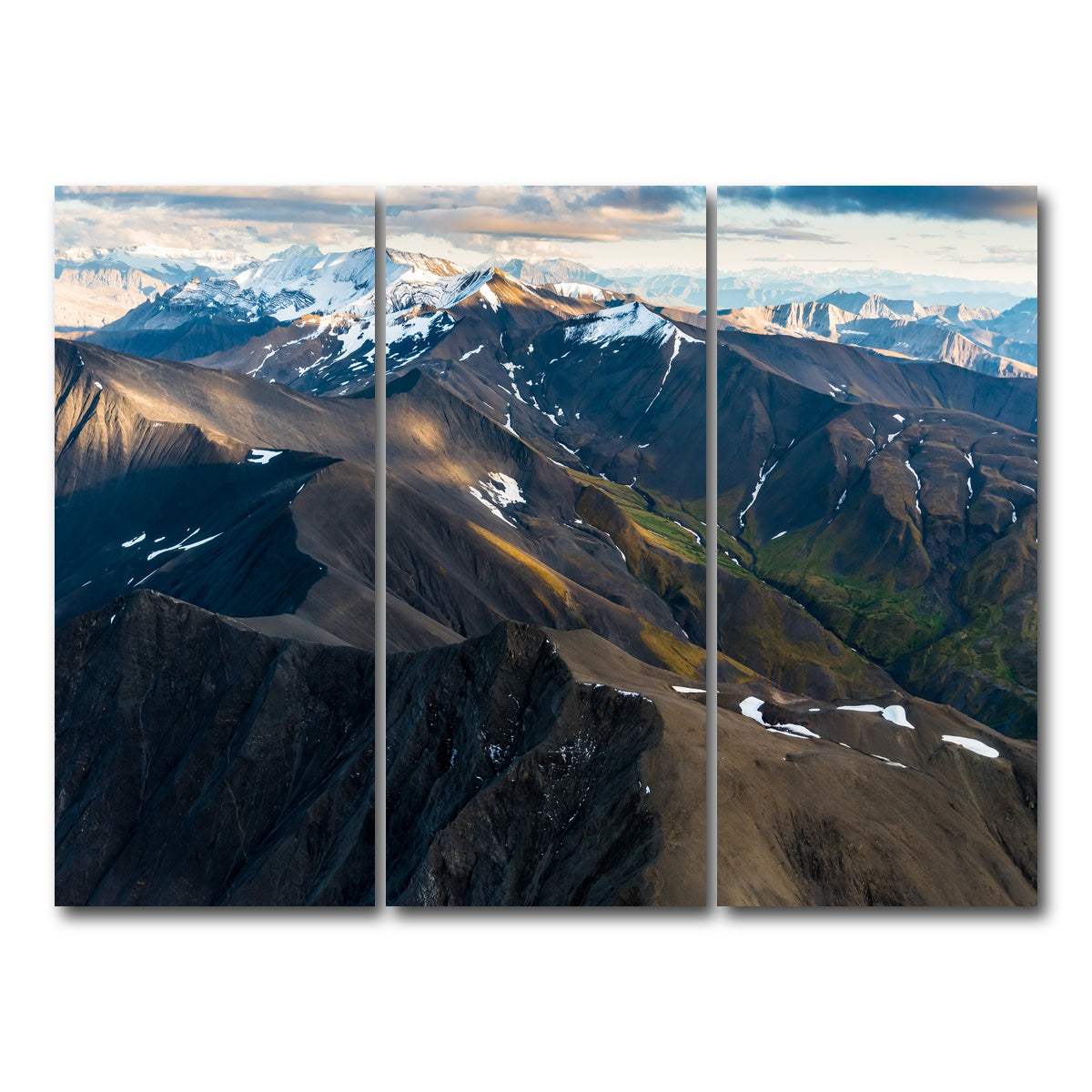 AUTO-MOCKUP WHITE | Alaskan Landscape | 3 Piece | Gallery Wrap Canvas | group=8x18