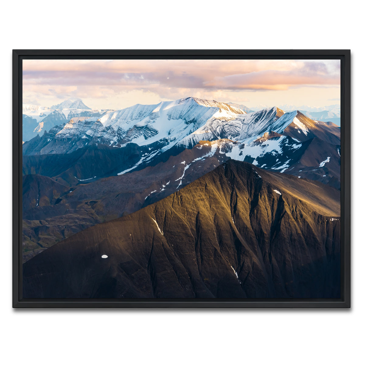 AUTO-MOCKUP WHITE | Alaskan Mountains | 1 Piece | Black Framed Canvas | group=4x3