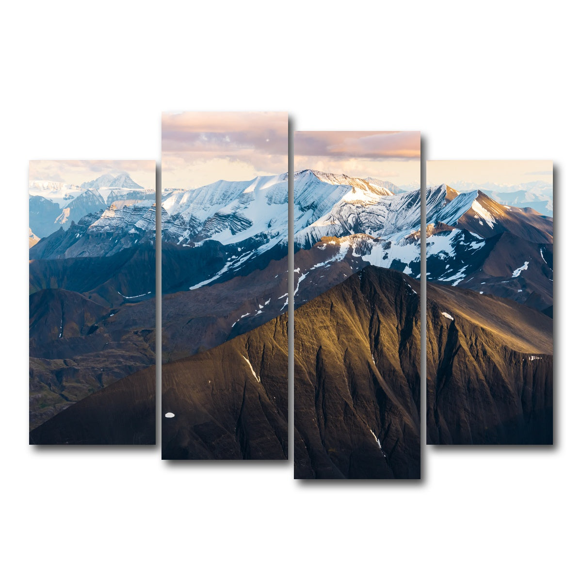 AUTO-MOCKUP WHITE | Alaskan Mountains | 4 Piece | Gallery Wrap Canvas | group=4_normal
