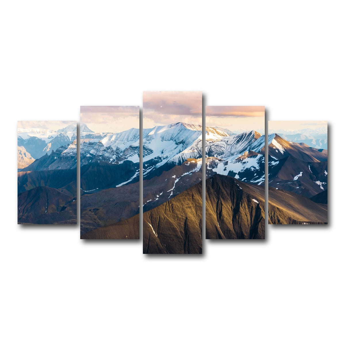 AUTO-MOCKUP WHITE | Alaskan Mountains | 5 Piece | Gallery Wrap Canvas | group=5_normal