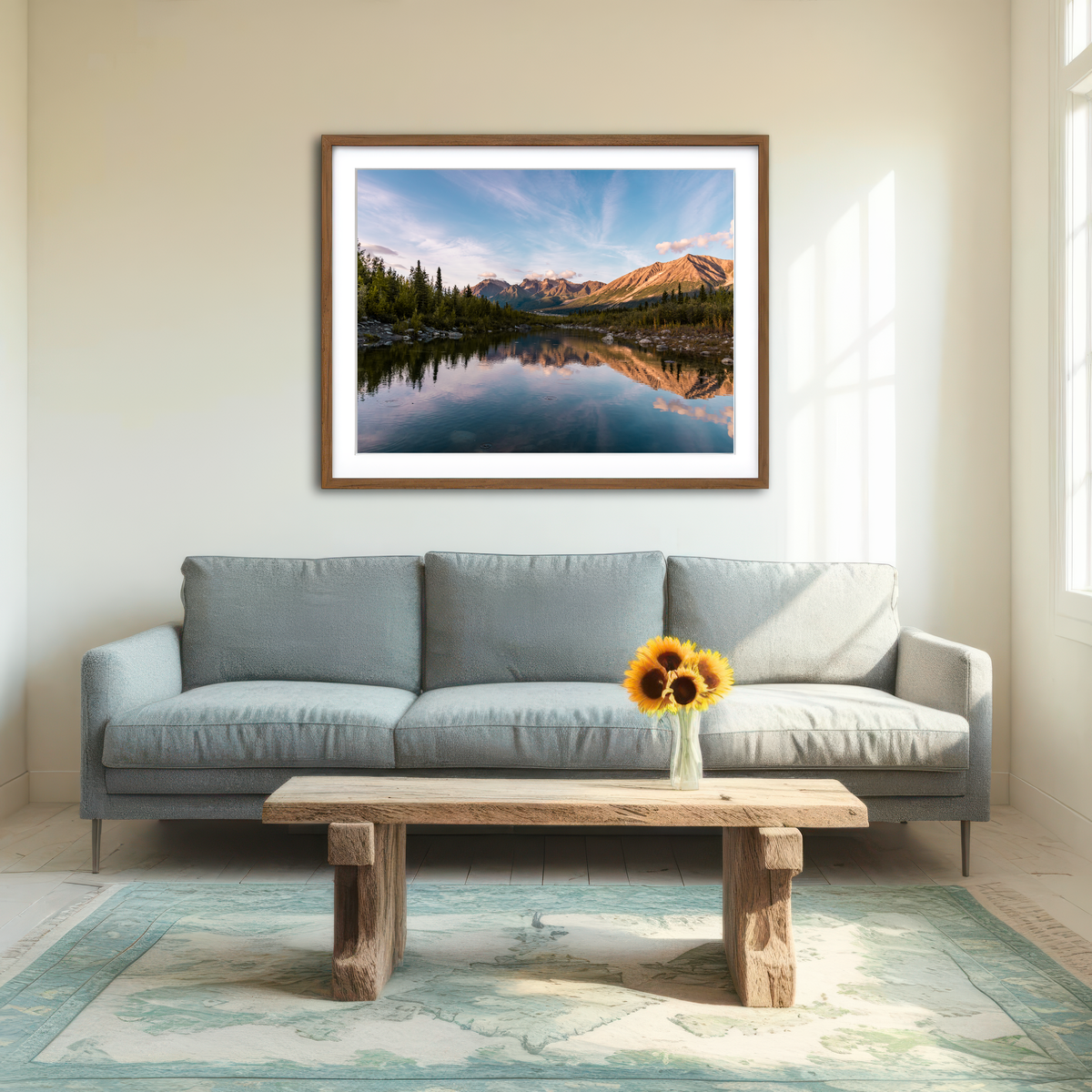 AUTO-MOCKUP ROOM | Alaskan Reflection Wall Art