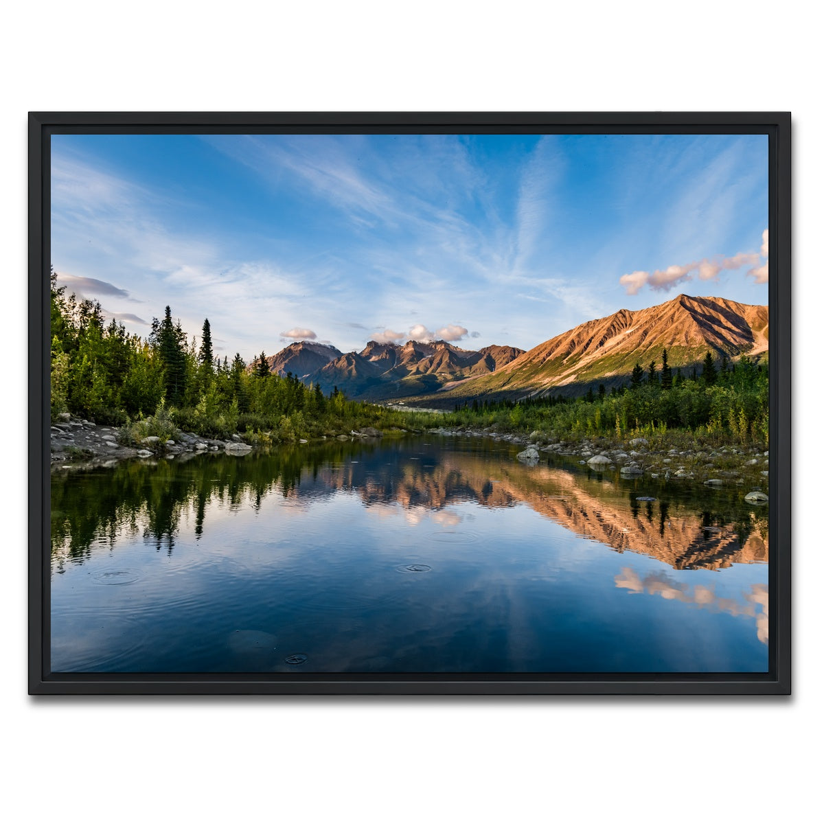 AUTO-MOCKUP WHITE | Alaskan Reflections | 1 Piece | Black Framed Canvas | group=4x3