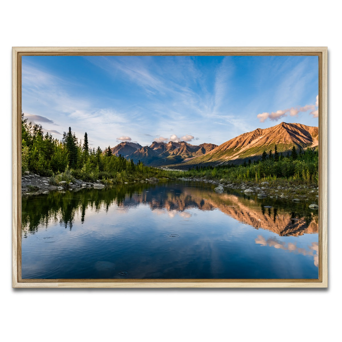 AUTO-MOCKUP WHITE | Alaskan Reflections | 1 Piece | Natural Framed Canvas | group=4x3