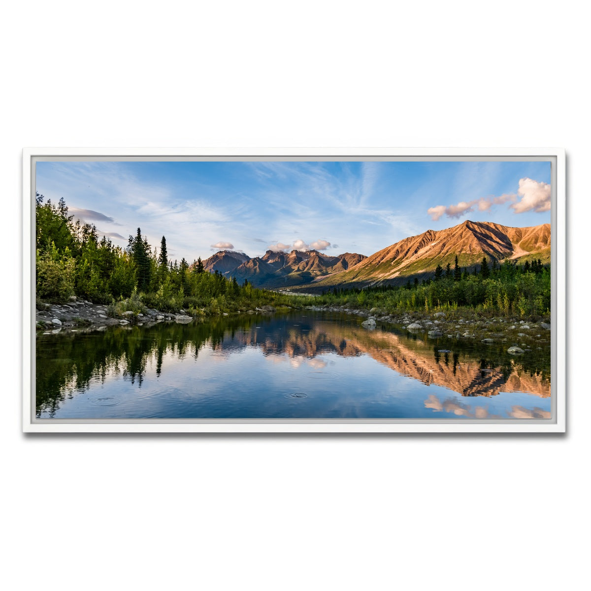 AUTO-MOCKUP WHITE | Alaskan Reflections | 1 Piece | White Framed Canvas | group=2x1