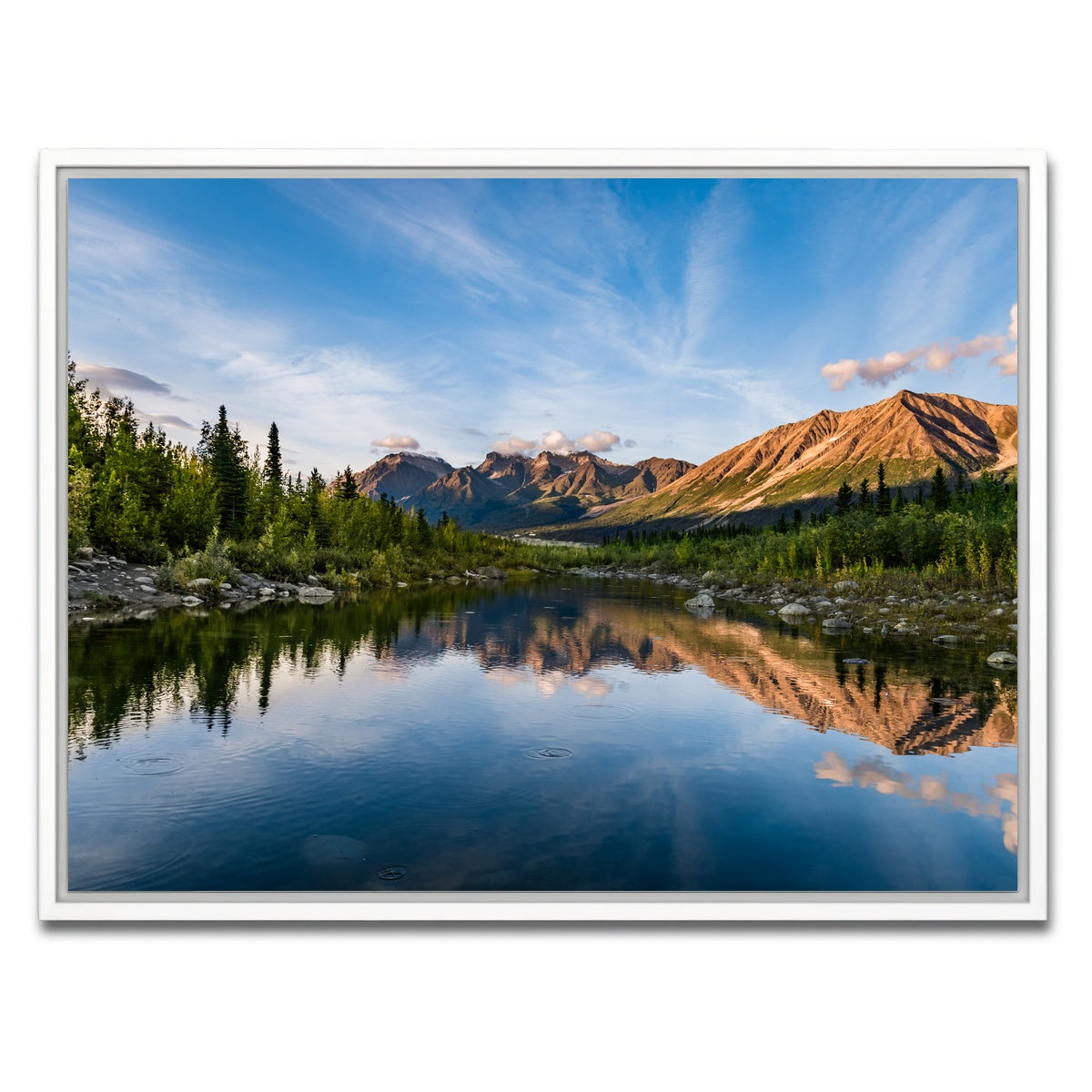AUTO-MOCKUP WHITE | Alaskan Reflections | 1 Piece | White Framed Canvas | group=4x3