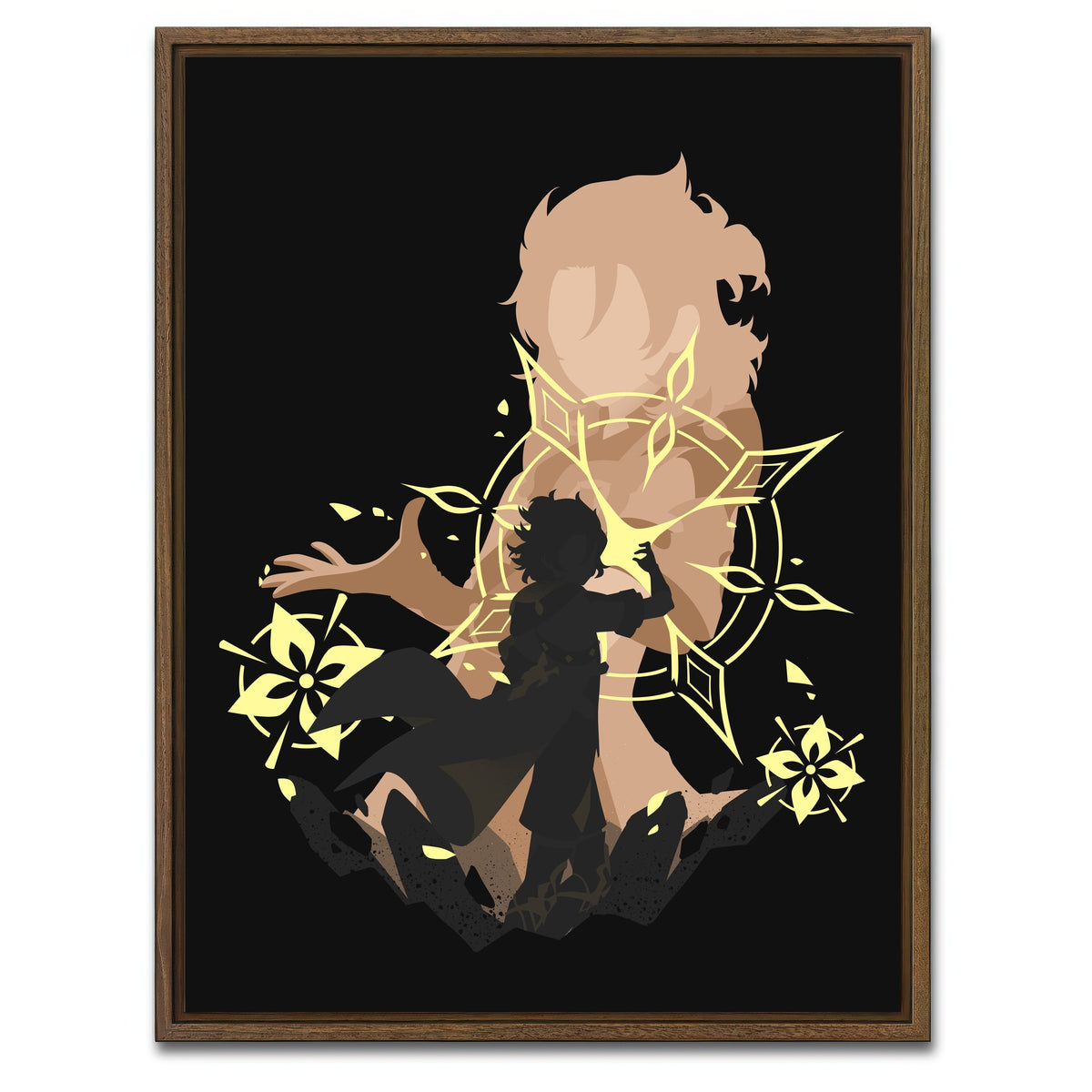 AUTO-MOCKUP WHITE | Albedo | 1 Piece | Walnut Framed Canvas | group=3x4