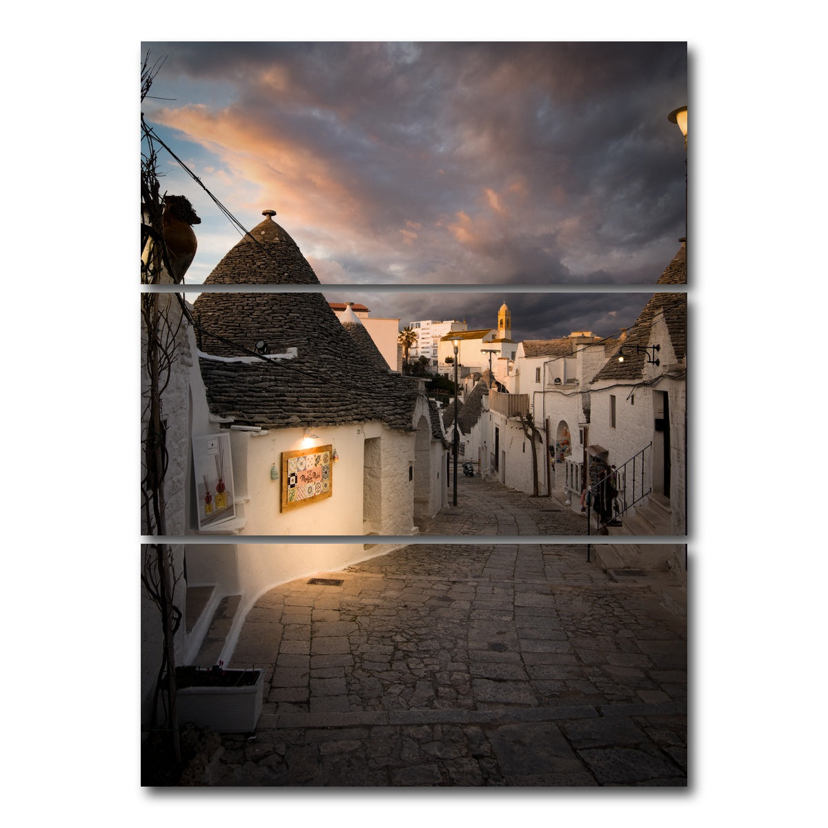 AUTO-MOCKUP WHITE | Alberobello | 3 Piece | Gallery Wrap Canvas | group=8x18_stacked