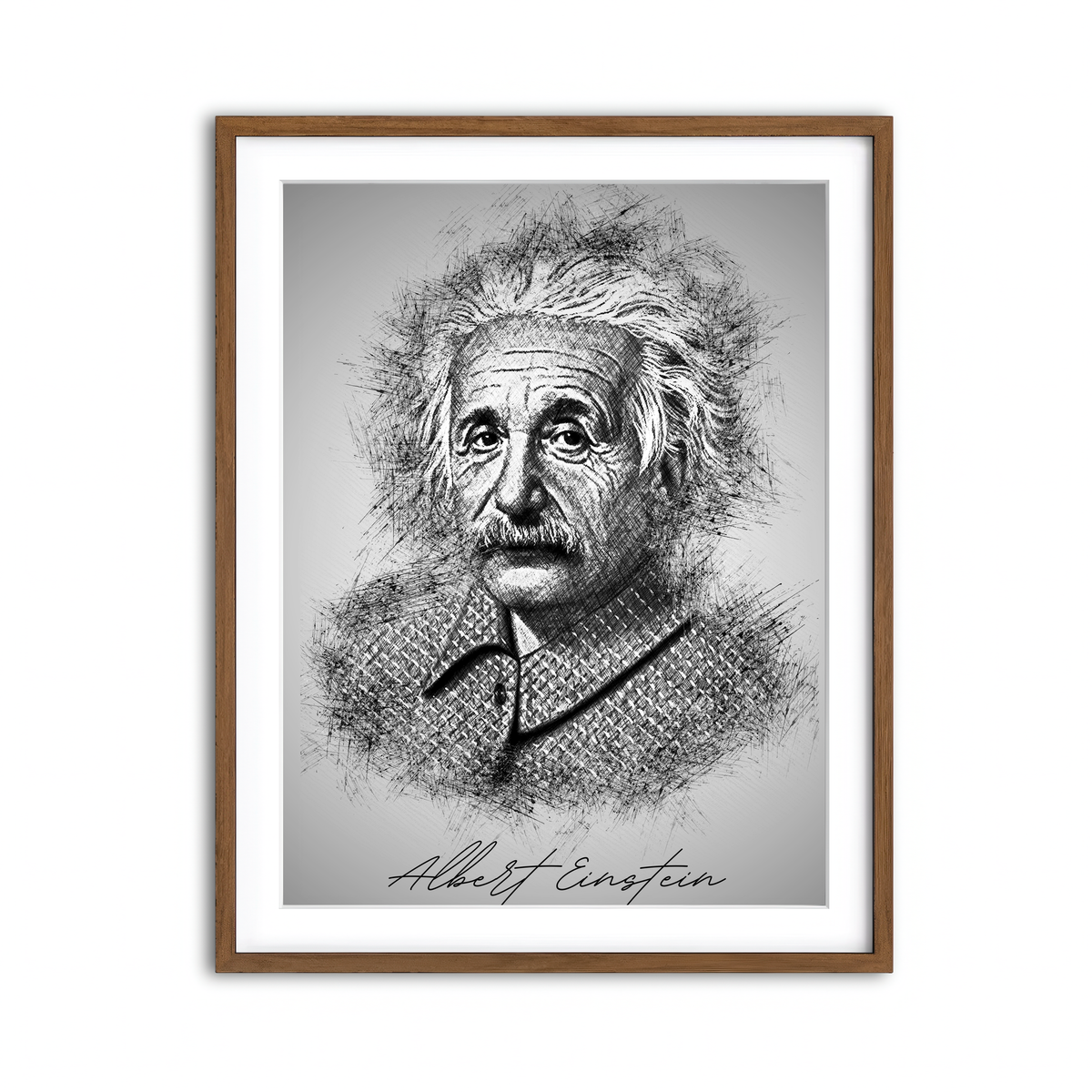Framed Print 3x4 Walnut