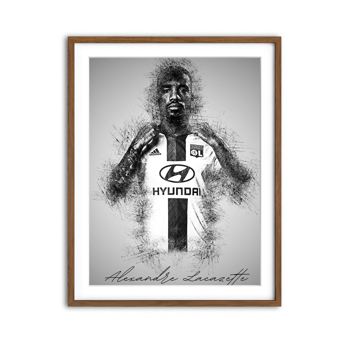 Framed Print 3x4 Walnut