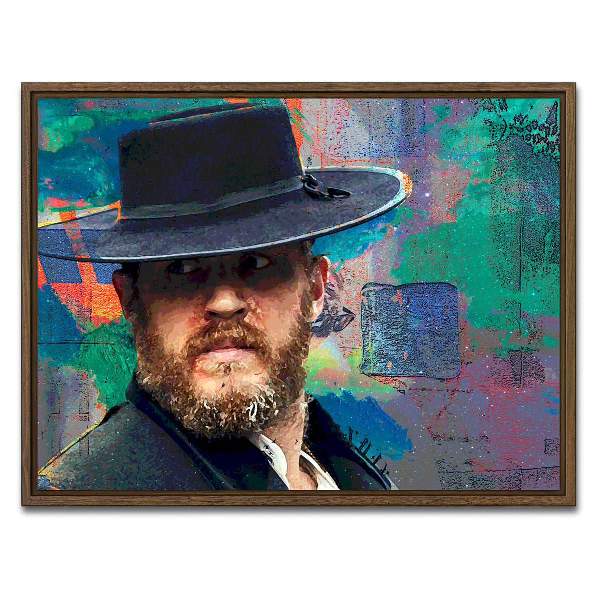 AUTO-MOCKUP WHITE | Alfie | 1 Piece | Walnut Framed Canvas | group=4x3