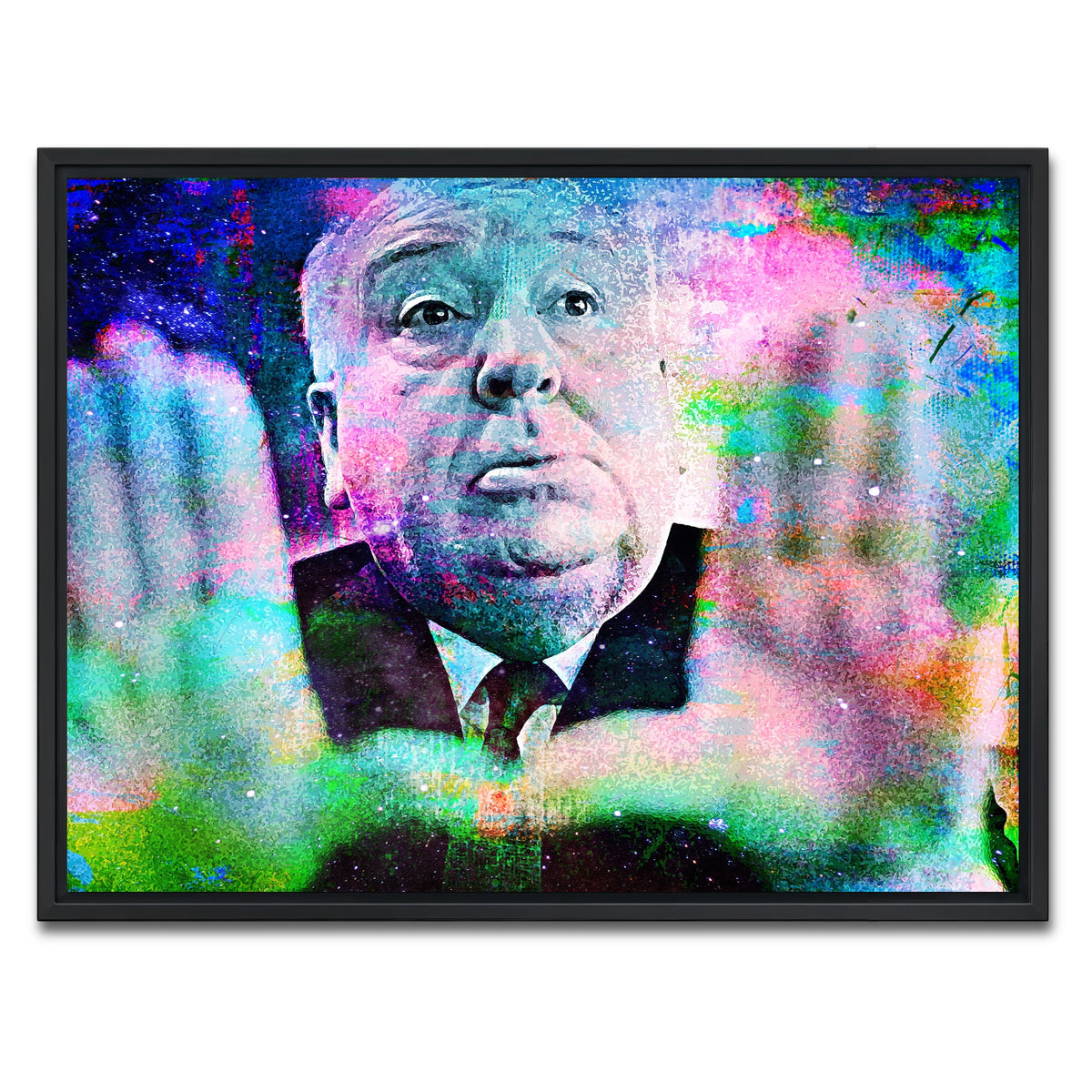 AUTO-MOCKUP WHITE | Alfred Hitchcock | 1 Piece | Black Framed Canvas | group=4x3