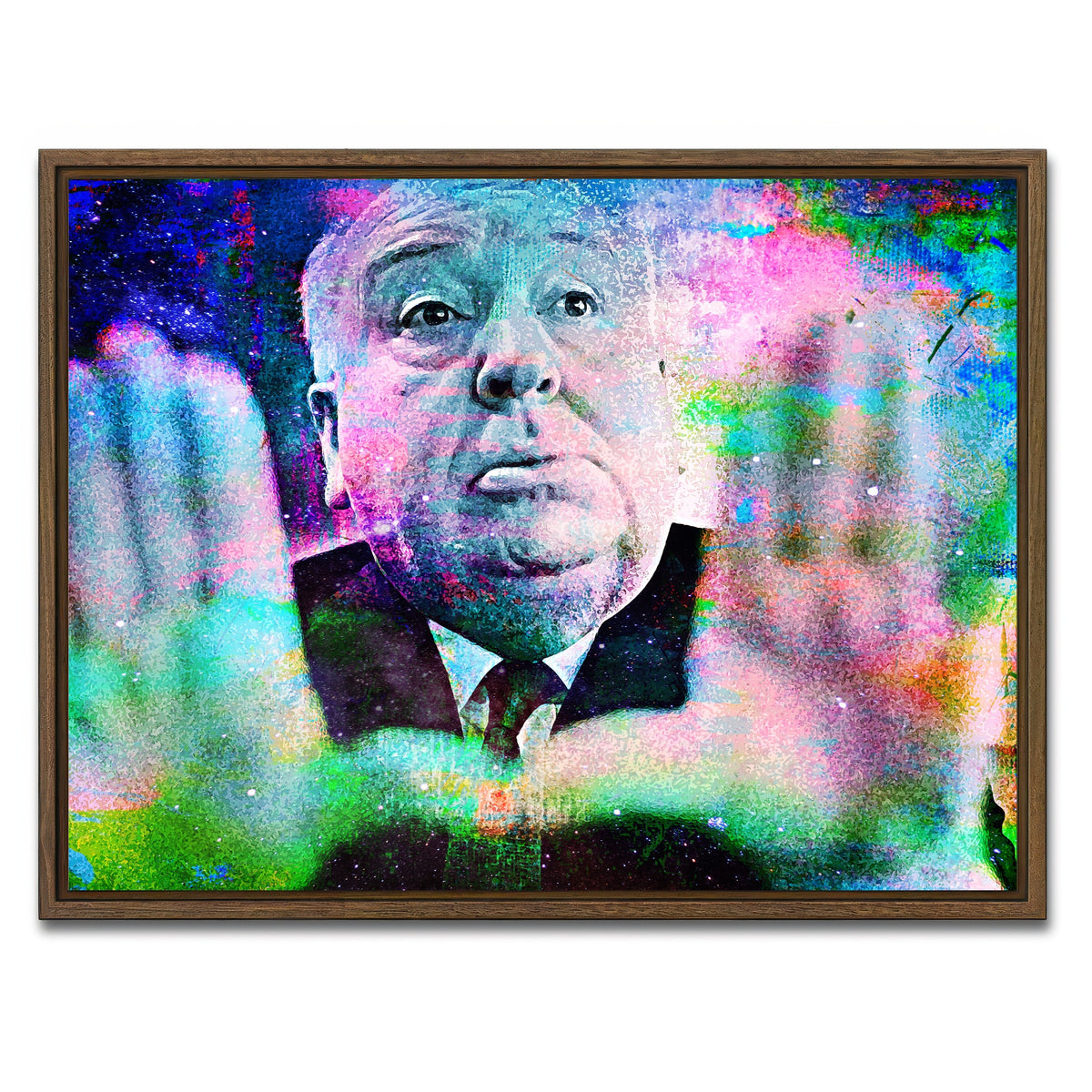 AUTO-MOCKUP WHITE | Alfred Hitchcock | 1 Piece | Walnut Framed Canvas | group=4x3