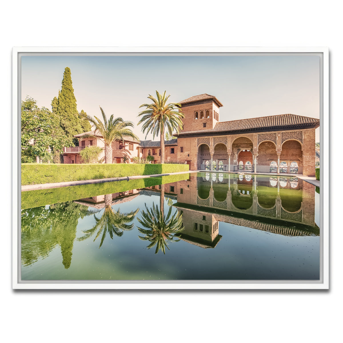 AUTO-MOCKUP WHITE | Alhambra Garden | 1 Piece | White Framed Canvas | group=4x3