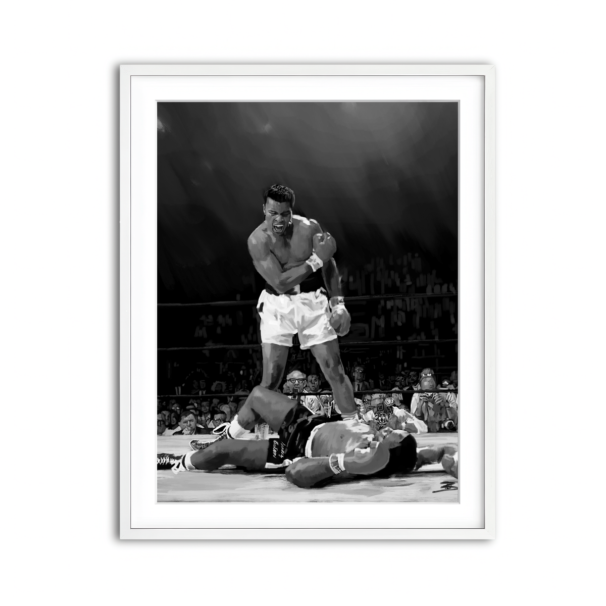 Framed Print 3x4 White