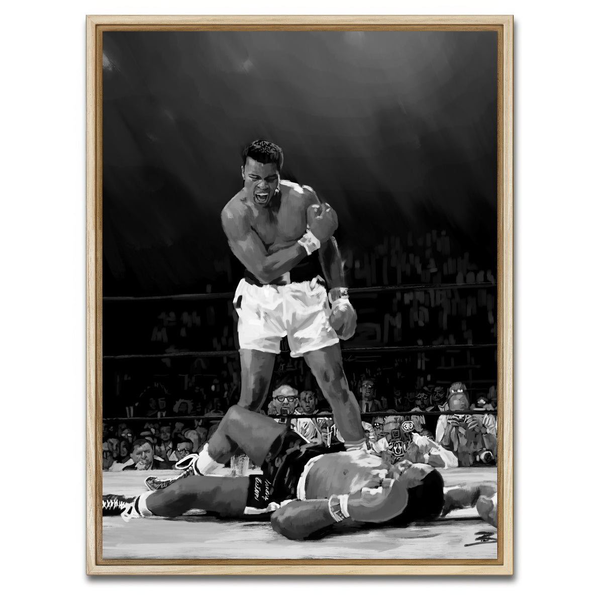 AUTO-MOCKUP WHITE | Ali Knockout | 1 Piece | Natural Framed Canvas | group=3x4