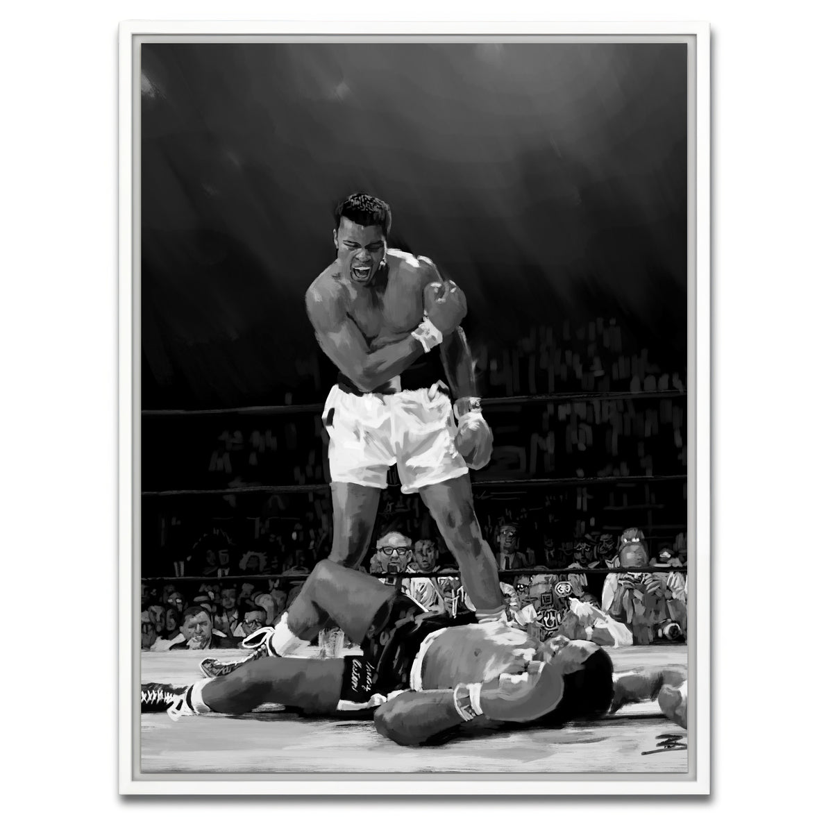 AUTO-MOCKUP WHITE | Ali Knockout | 1 Piece | White Framed Canvas | group=3x4