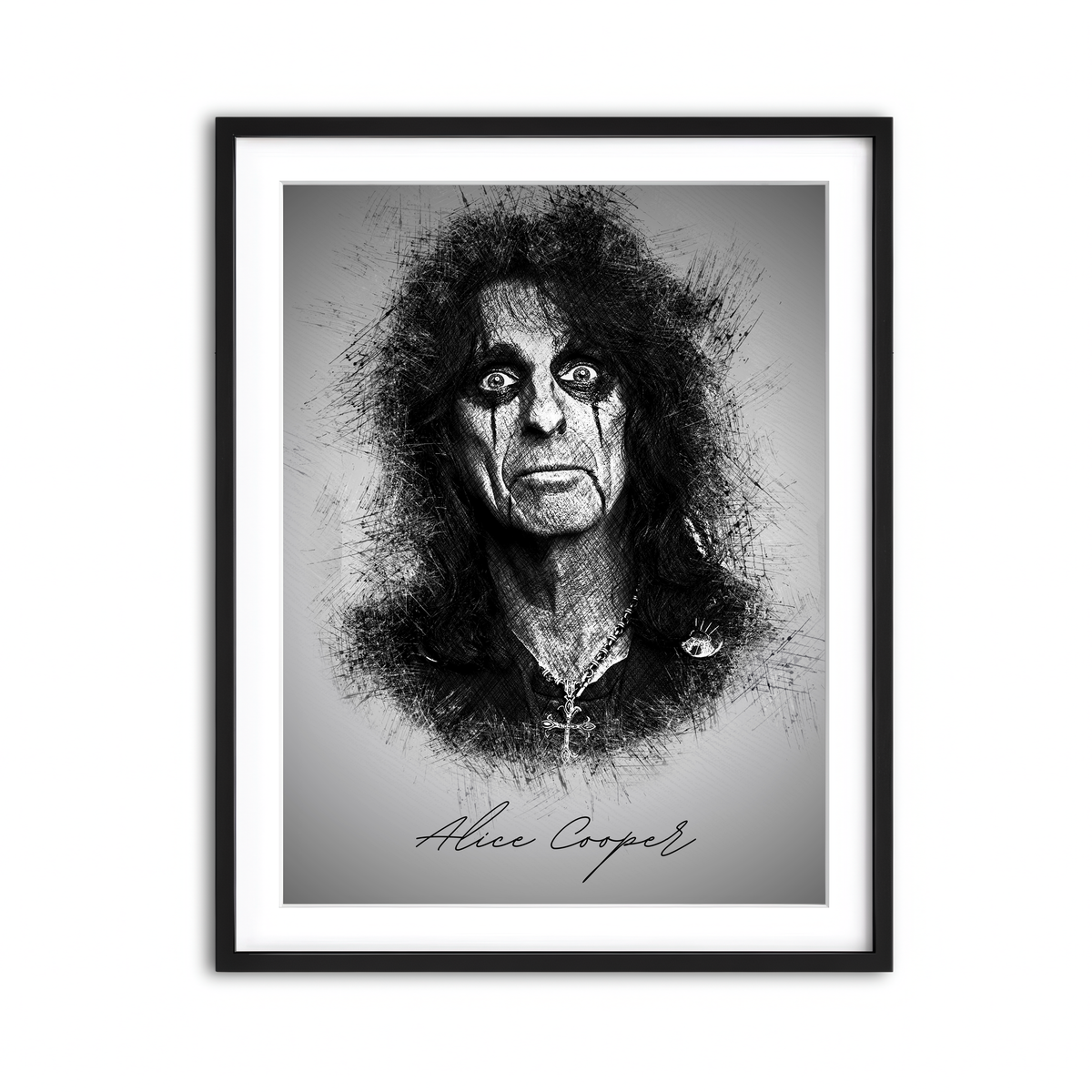 Framed Print 3x4 Black