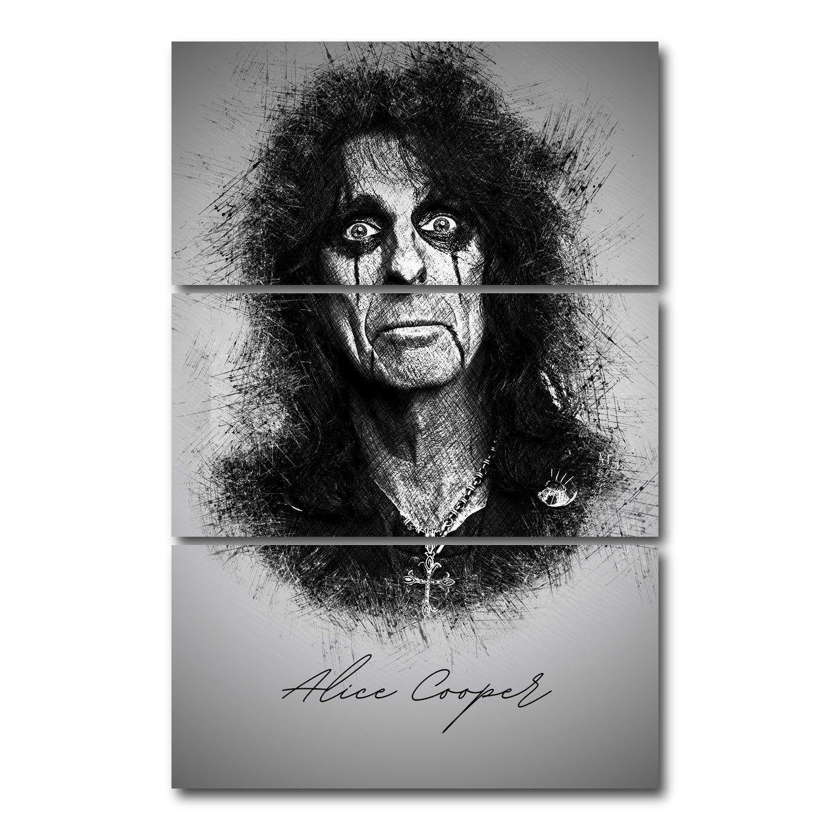 AUTO-MOCKUP WHITE | Alice Cooper | 3 Piece | Gallery Wrap Canvas | group=12x24_stacked