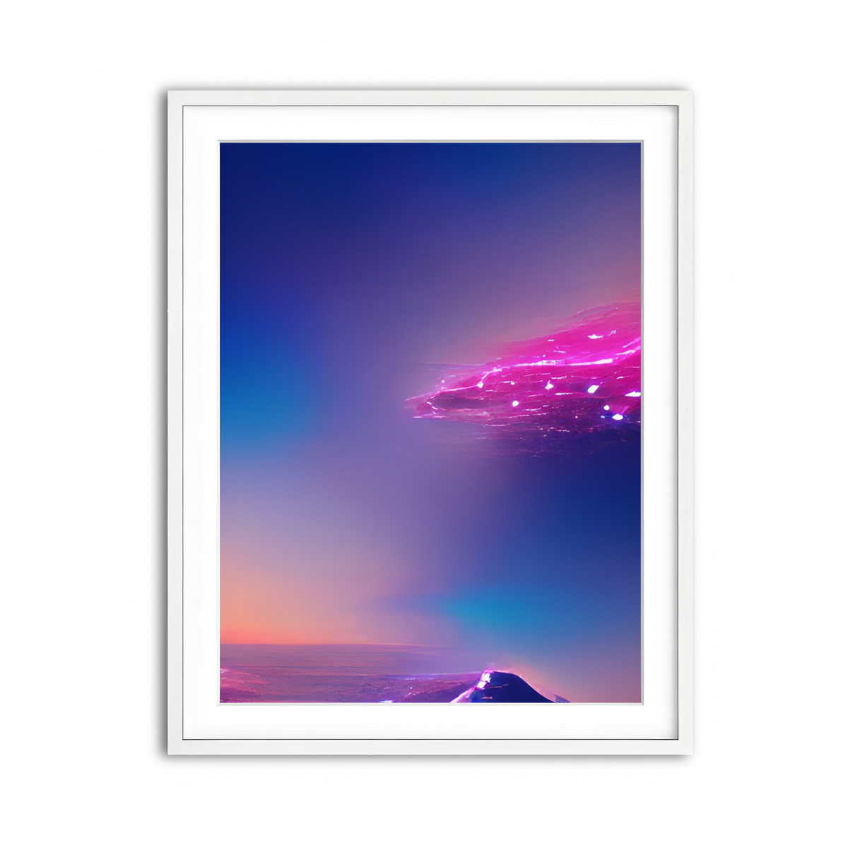 Framed Print 3x4 White