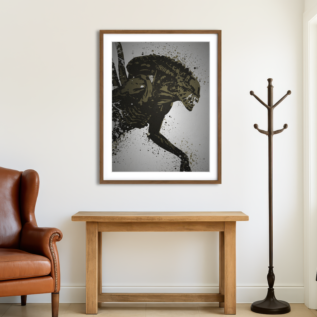 AUTO-MOCKUP ROOM | Alien Xenomorph Wall Art