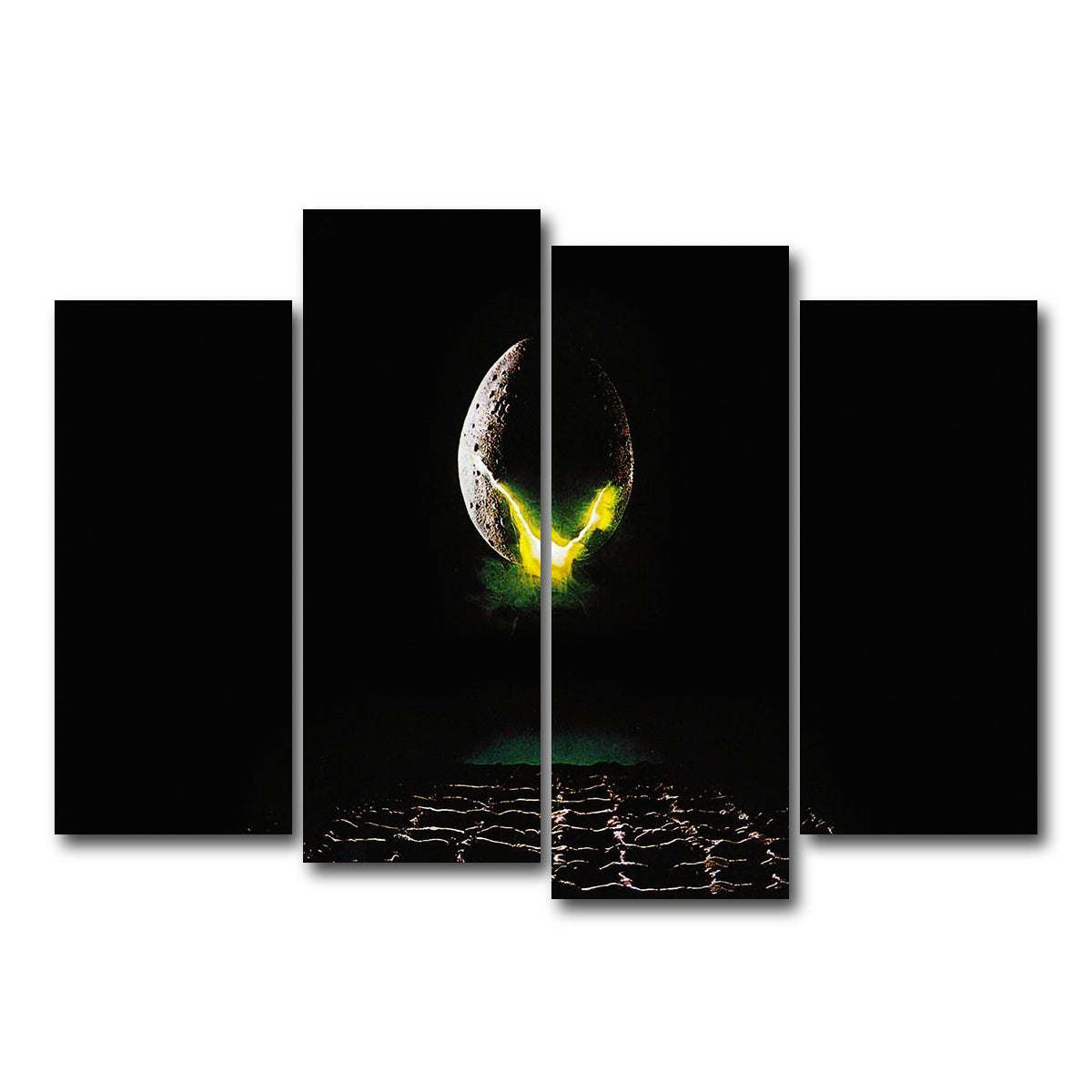 AUTO-MOCKUP WHITE | Alien | 4 Piece | Gallery Wrap Canvas | group=4_normal