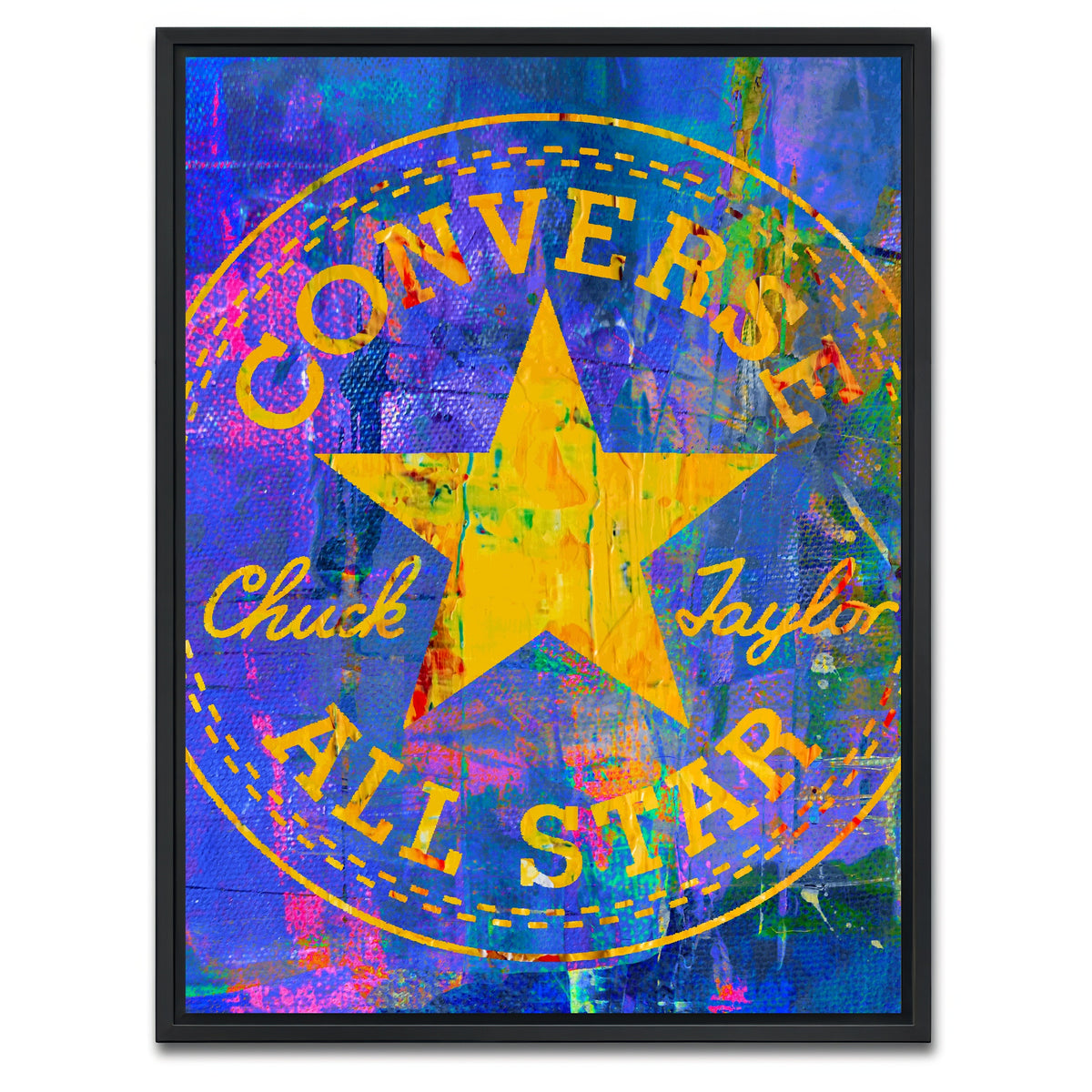 AUTO-MOCKUP WHITE | All Star Converse | 1 Piece | Black Framed Canvas | group=3x4