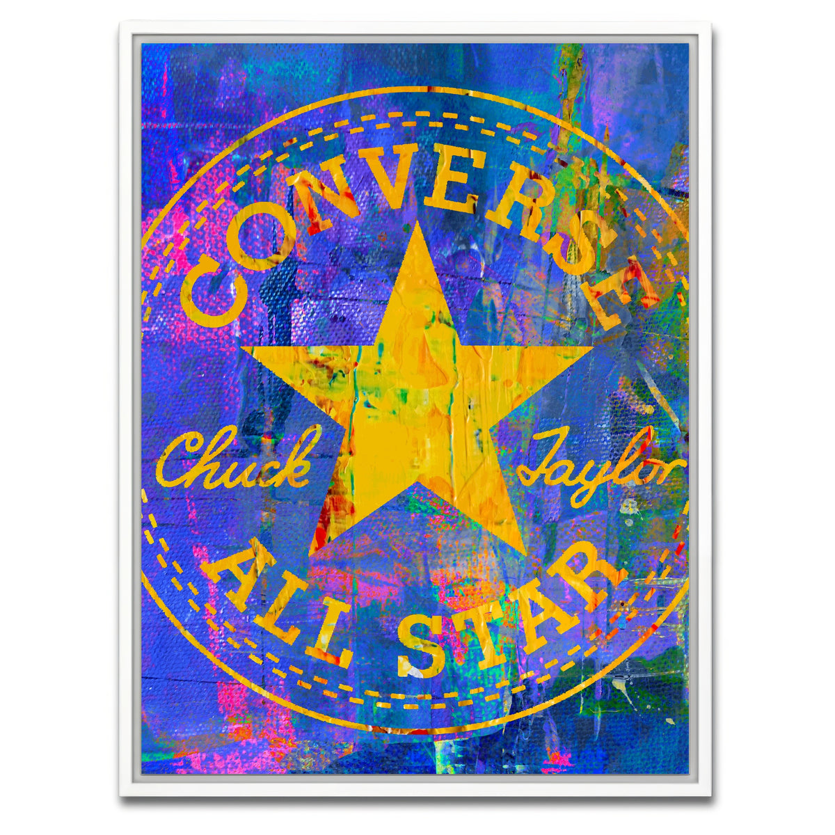 AUTO-MOCKUP WHITE | All Star Converse | 1 Piece | White Framed Canvas | group=3x4