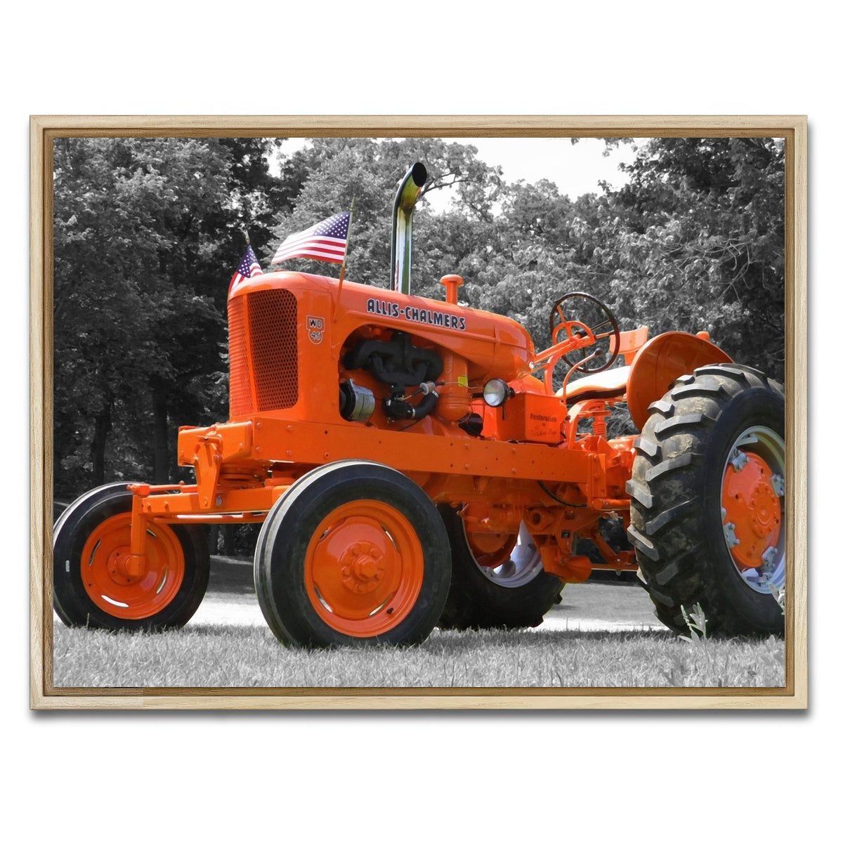 AUTO-MOCKUP WHITE | Allis-Chalmers | 1 Piece | Natural Framed Canvas | group=4x3
