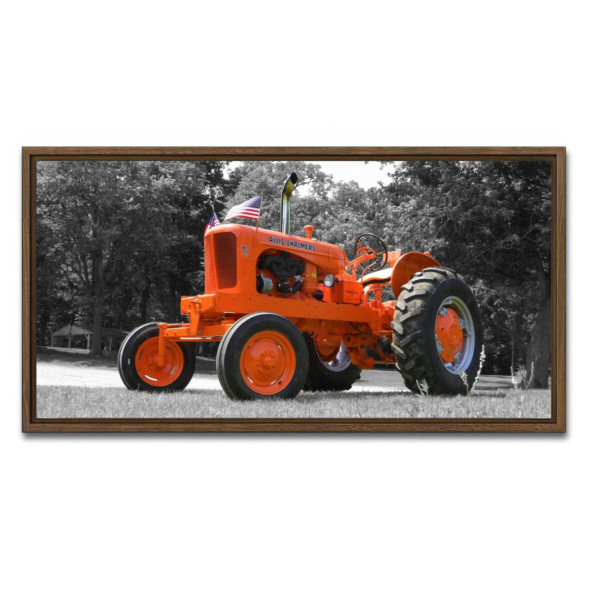AUTO-MOCKUP WHITE | Allis-Chalmers | 1 Piece | Walnut Framed Canvas | group=2x1