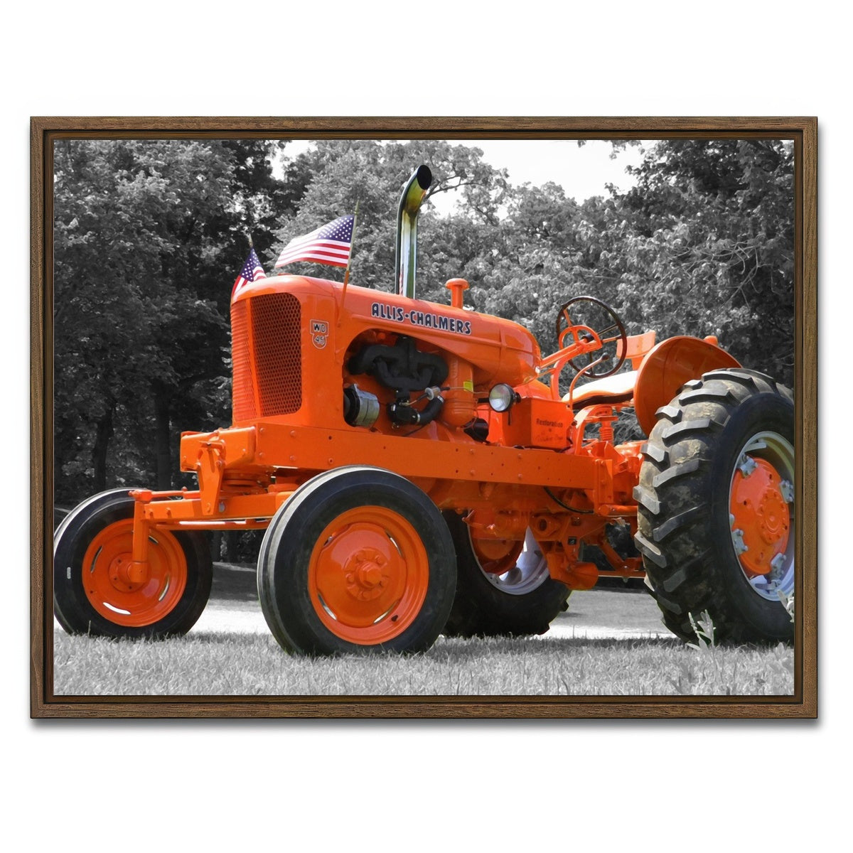 AUTO-MOCKUP WHITE | Allis-Chalmers | 1 Piece | Walnut Framed Canvas | group=4x3