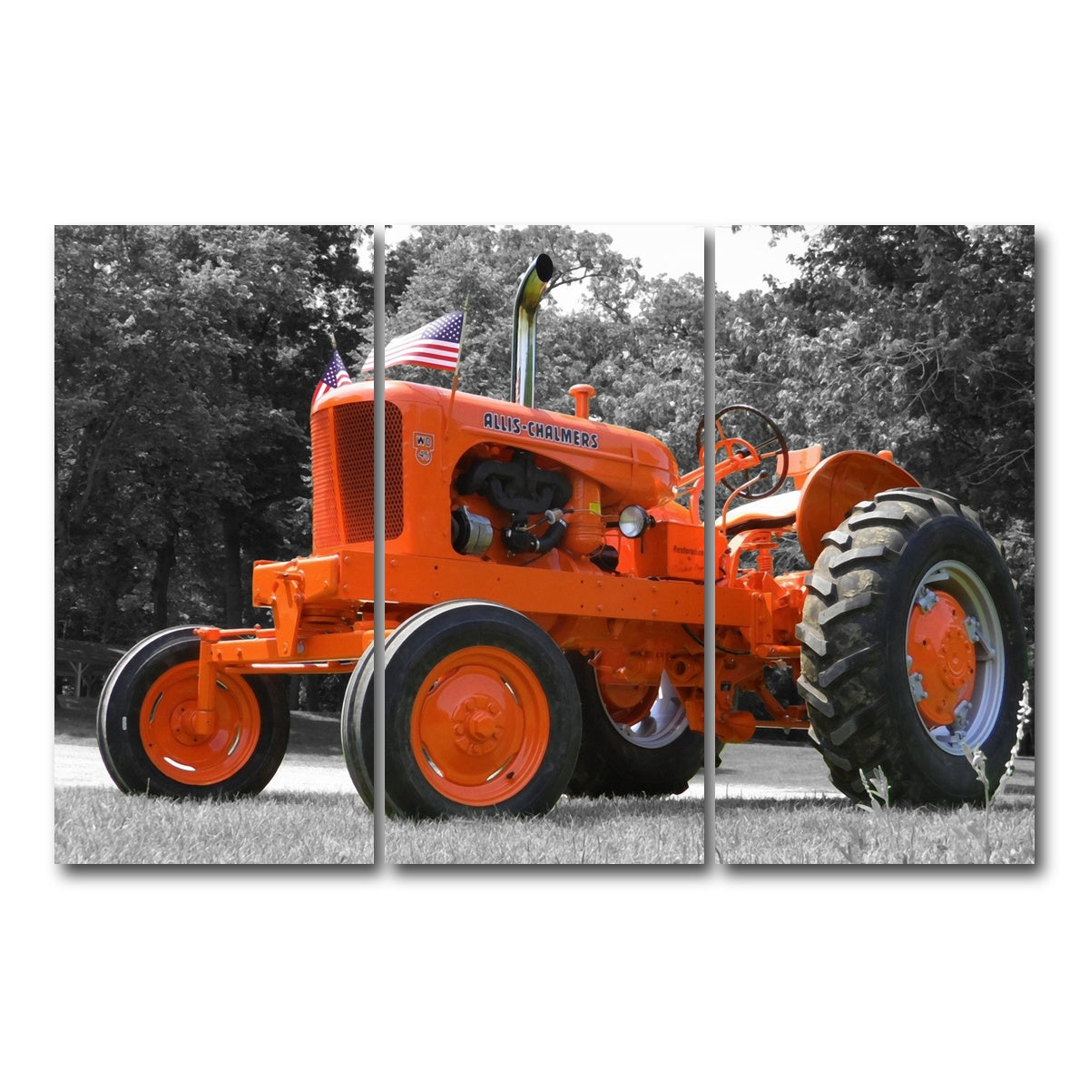 AUTO-MOCKUP WHITE | Allis-Chalmers | 3 Piece | Gallery Wrap Canvas | group=12x24