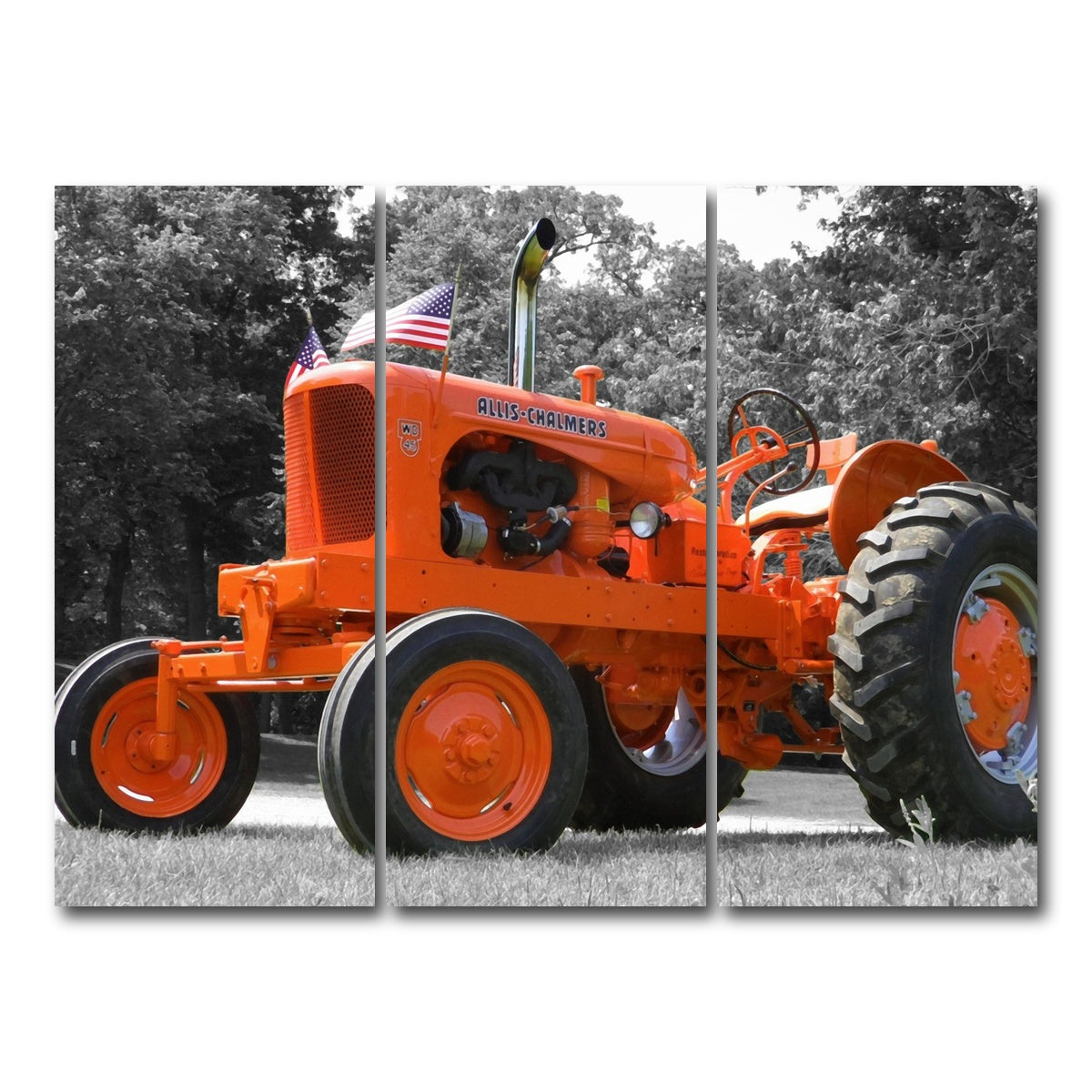 AUTO-MOCKUP WHITE | Allis-Chalmers | 3 Piece | Gallery Wrap Canvas | group=8x18