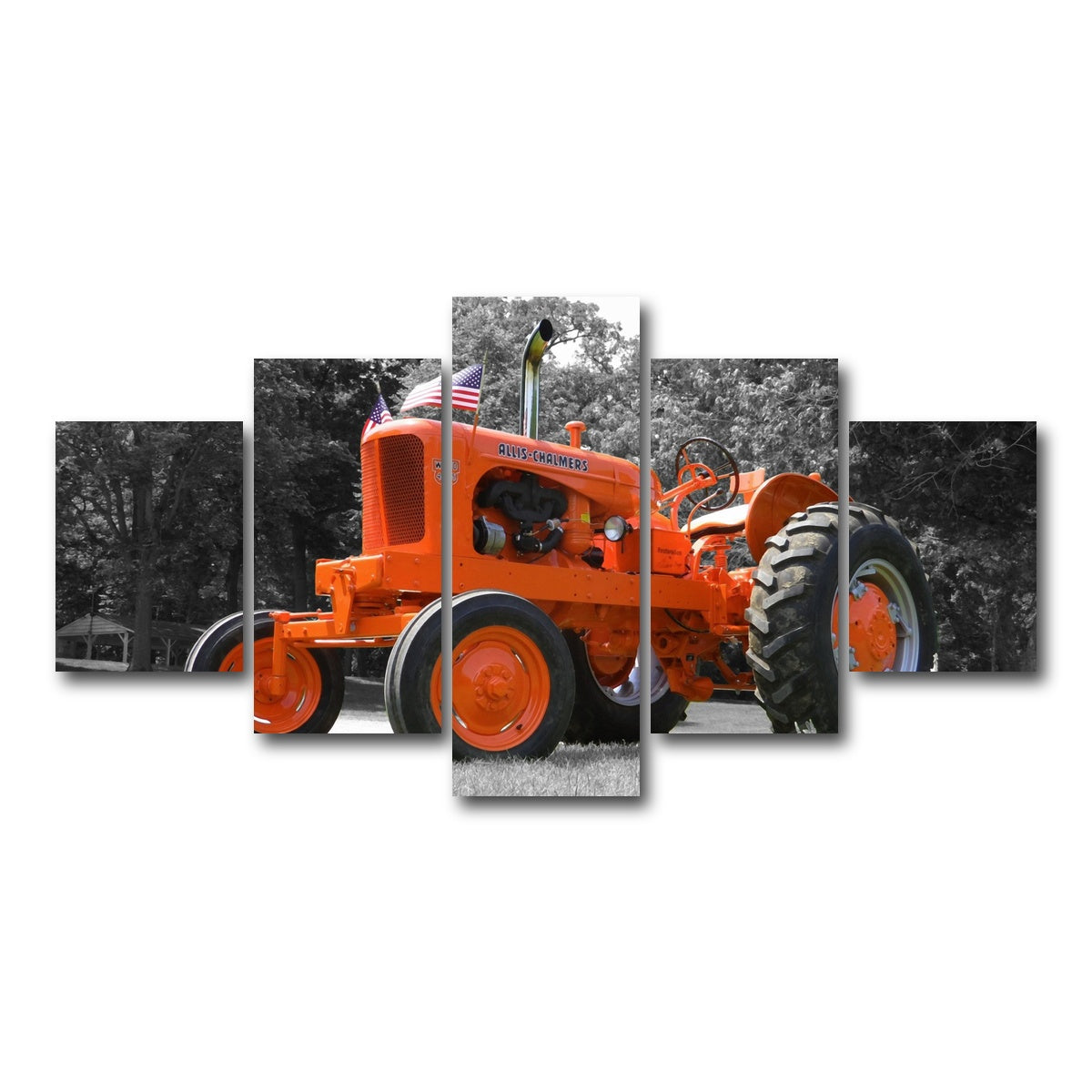 AUTO-MOCKUP WHITE | Allis-Chalmers | 5 Piece | Gallery Wrap Canvas | group=5_short